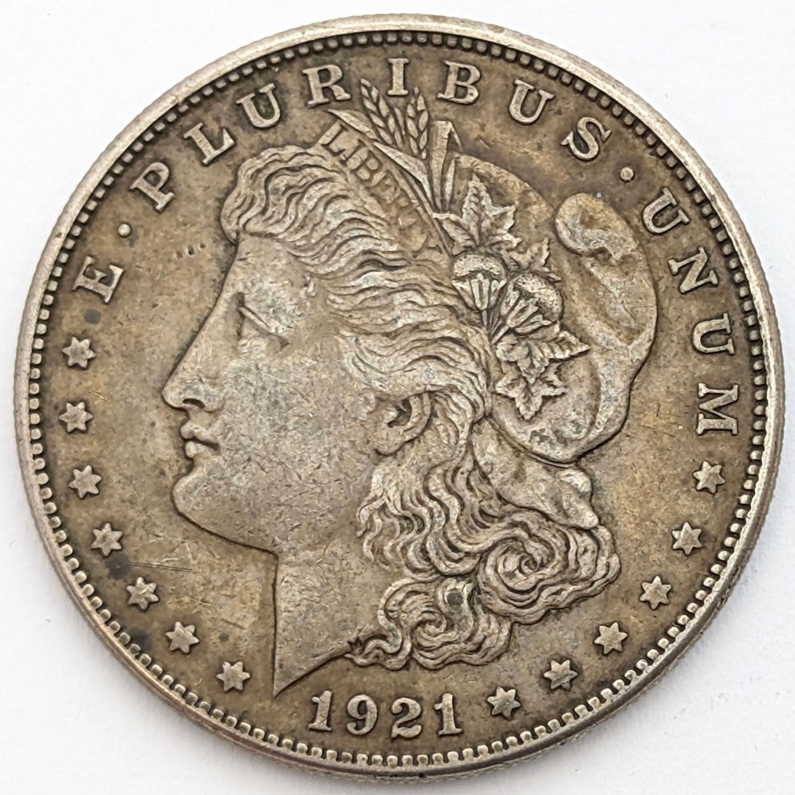 1921-S Morgan Silver Dollar: Silver