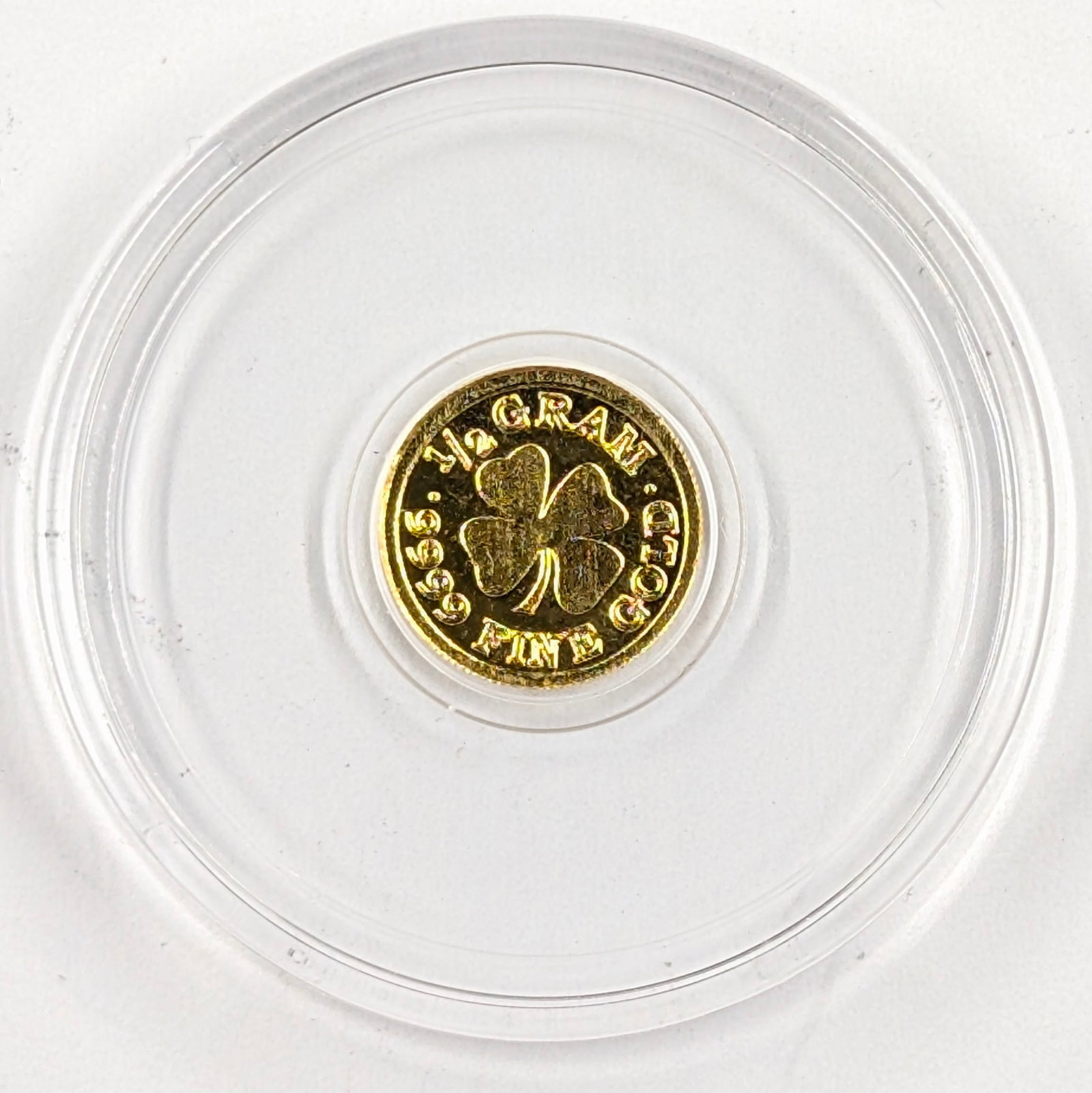 1/2 Gram Fine .999 Gold Mini-round - Monarch Precious Metals: Gold