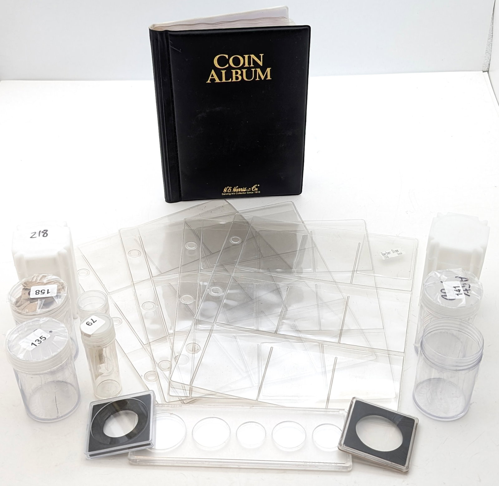 Lot of Coin Collecting Accessories - Tubes, Album, etc: Supplies