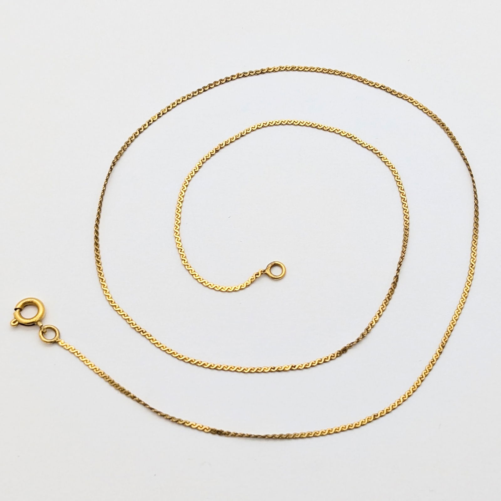 14k Gold Filled Spiga Chain Ladies Necklace (1 of 6)