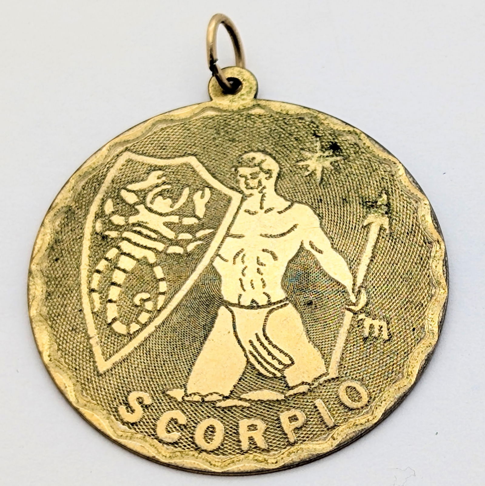 12k Gold Filled Scorpio Zodiac Charm Pendant: Jewelry