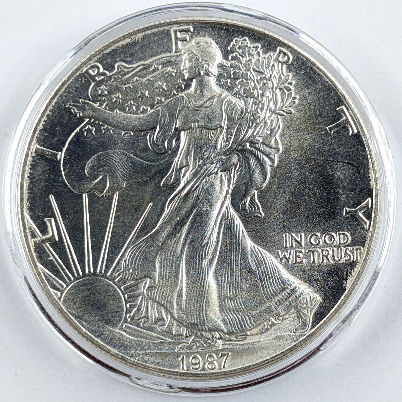 1987 American Silver Eagle Dollar (1 of 2)