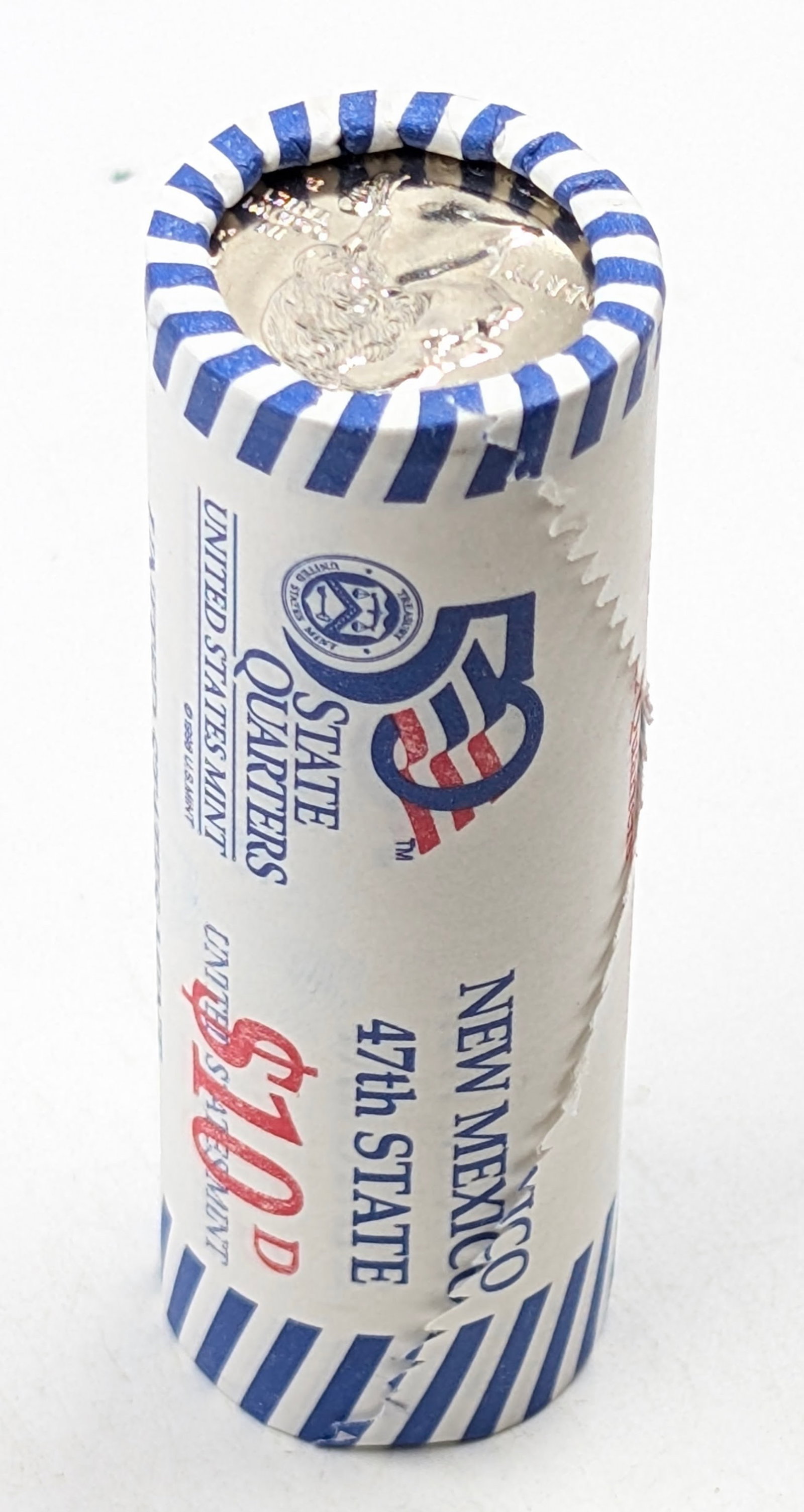 Original US Mint Roll of 40 - 2008-D New Mexico State Quarters: Coin
