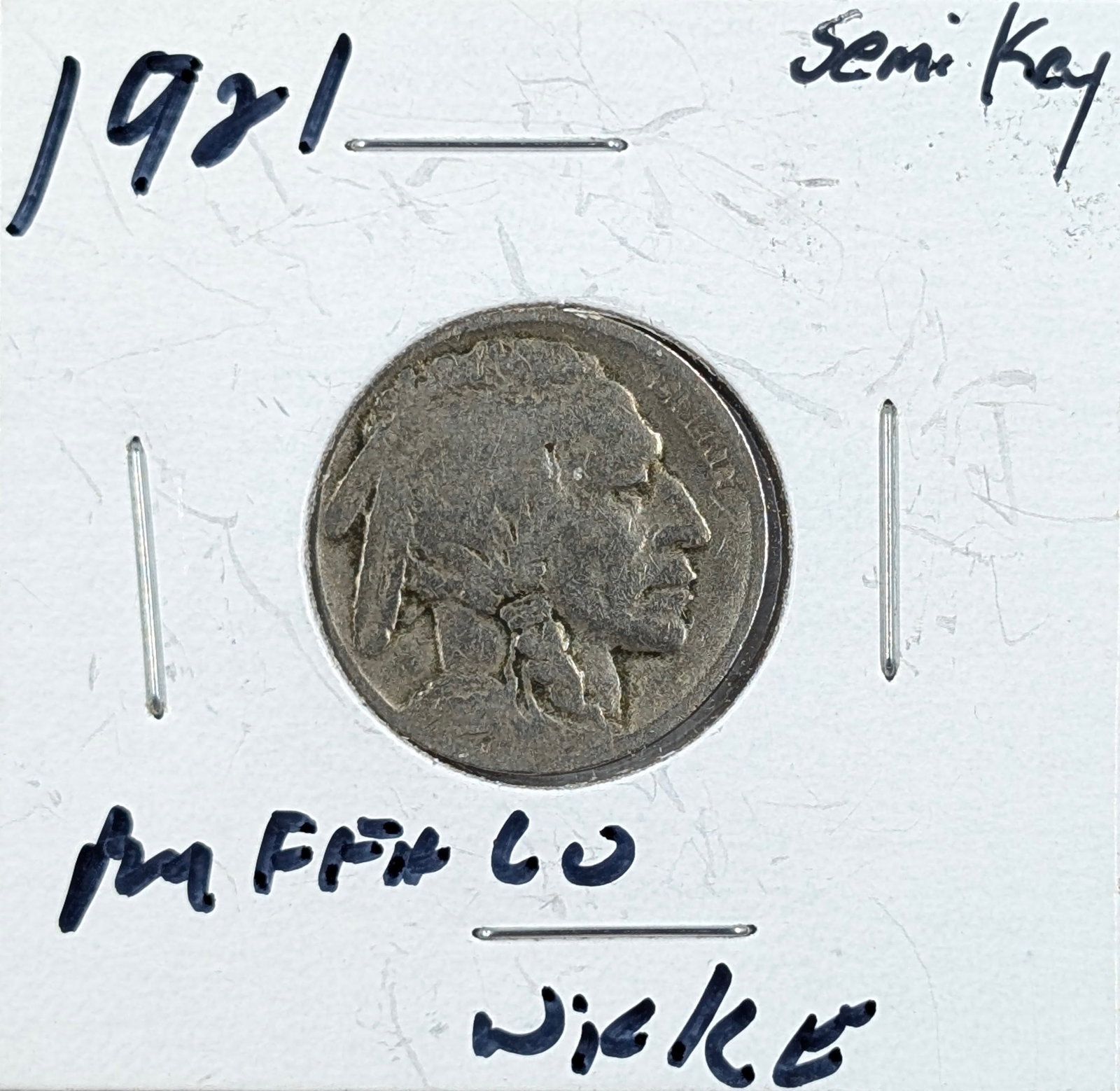 1921 Buffalo Head Nickel - Semi-Key: Coin