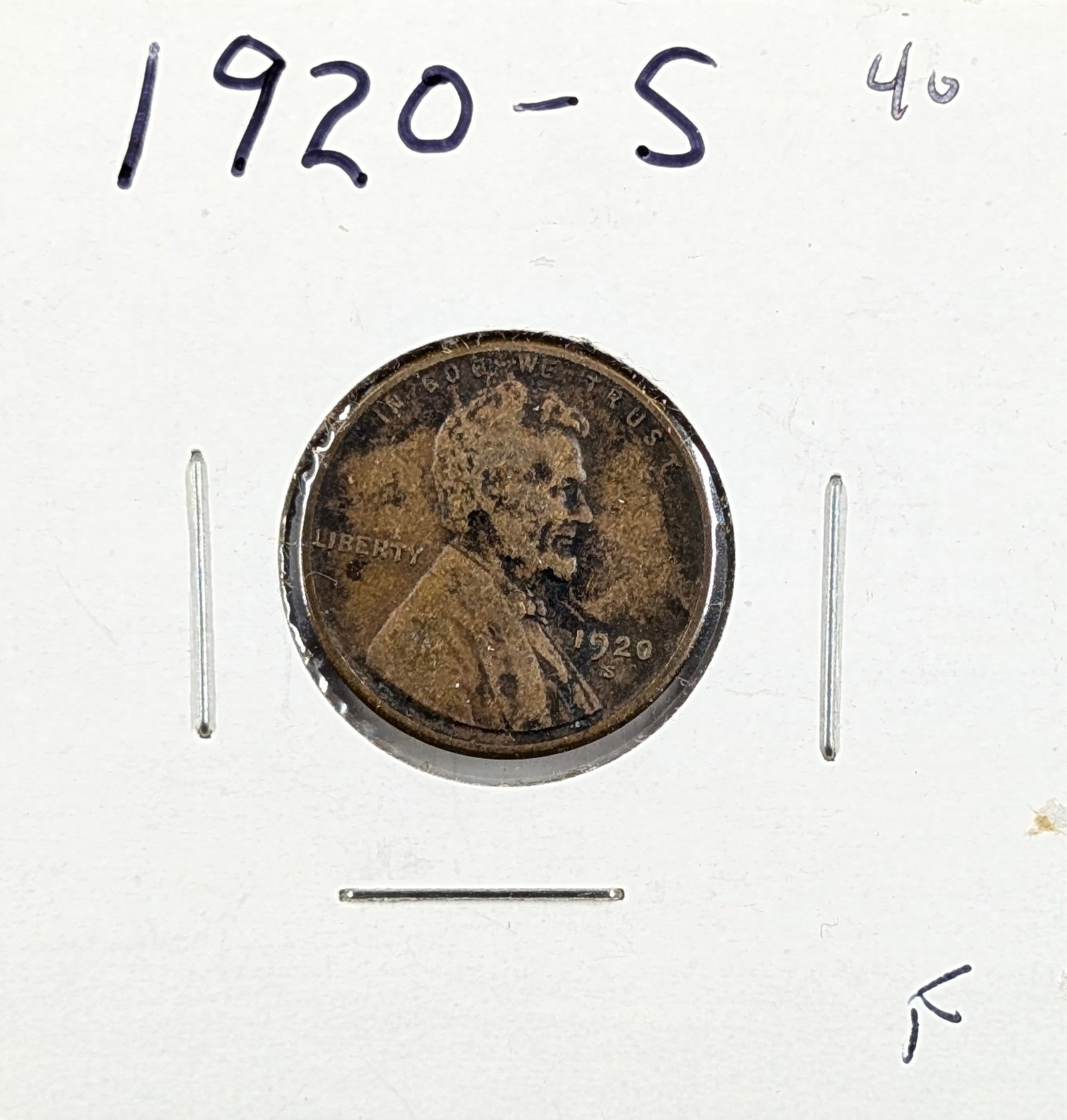 1920-S Wheat Cent: Coin