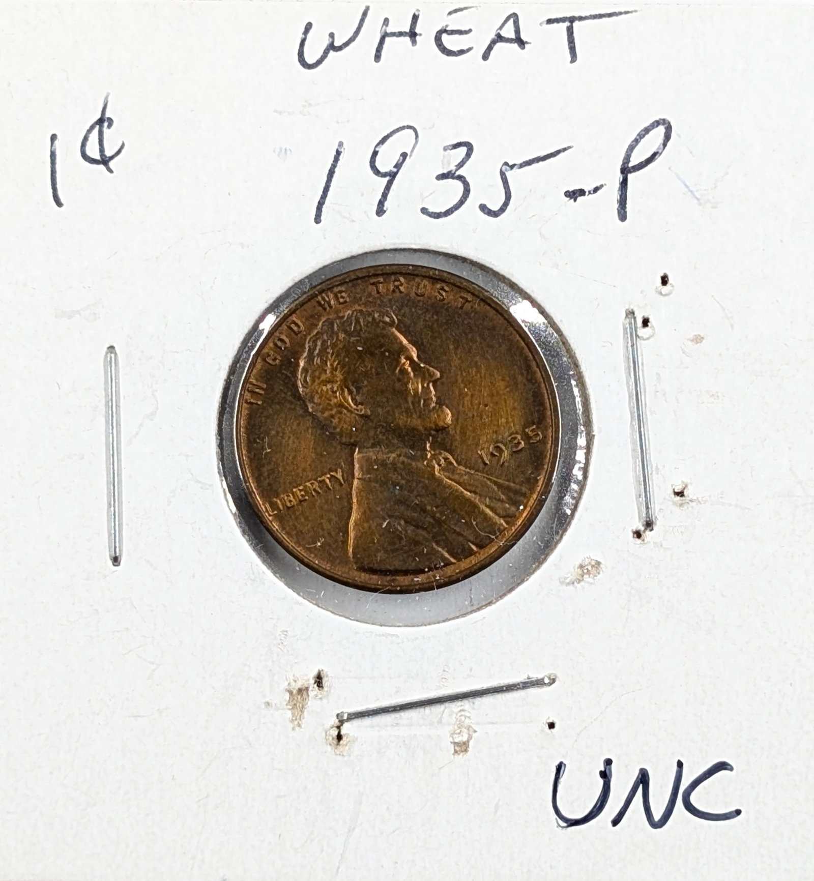 1935 Wheat Cent - Uncirculated: Coin