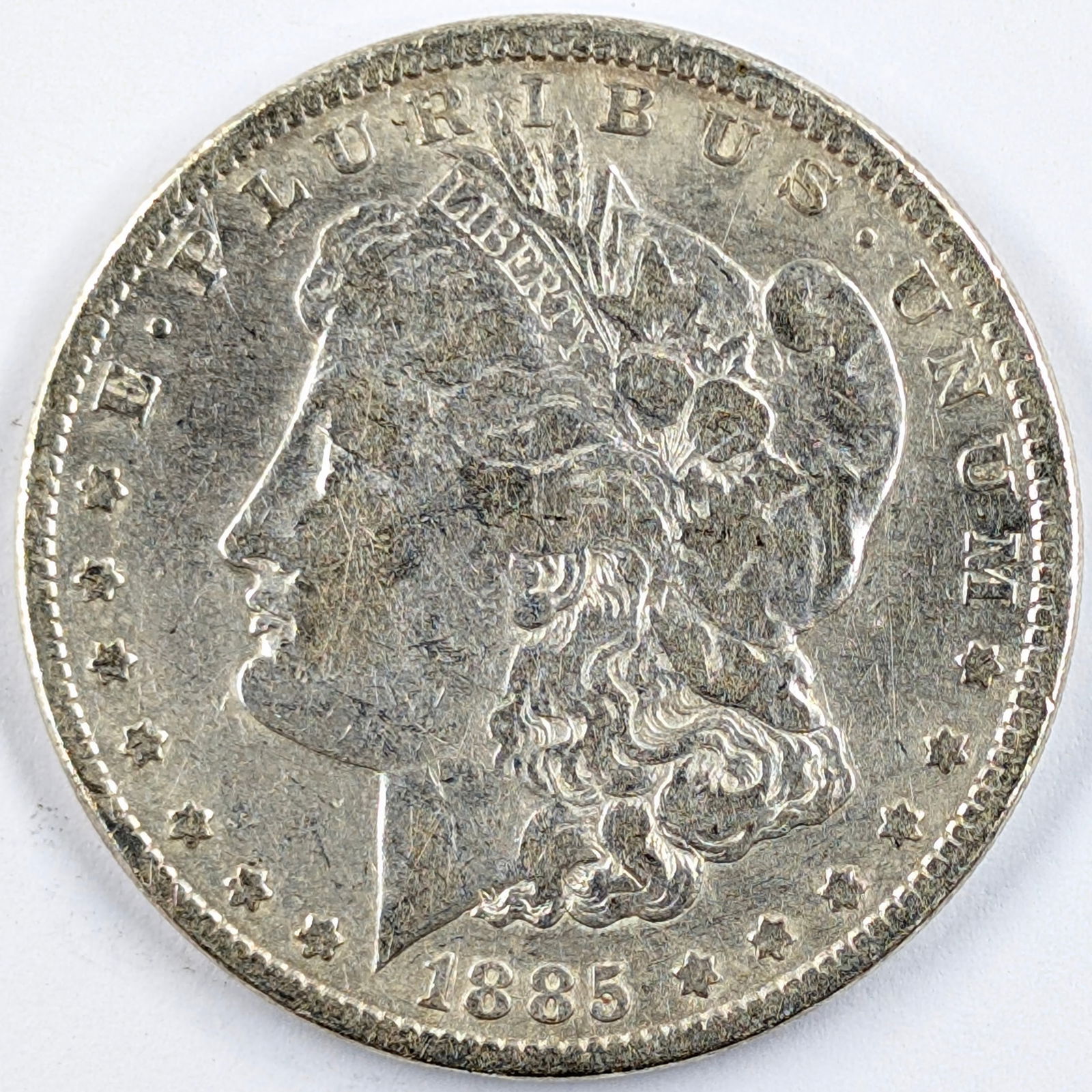 1885 Morgan Silver Dollar: Silver