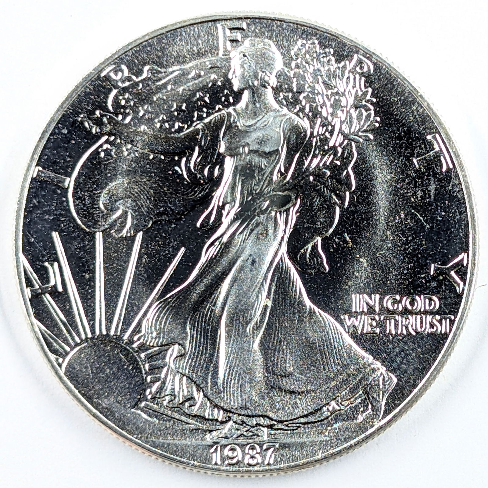 1987 American Silver Eagle Dollar (1 of 2)