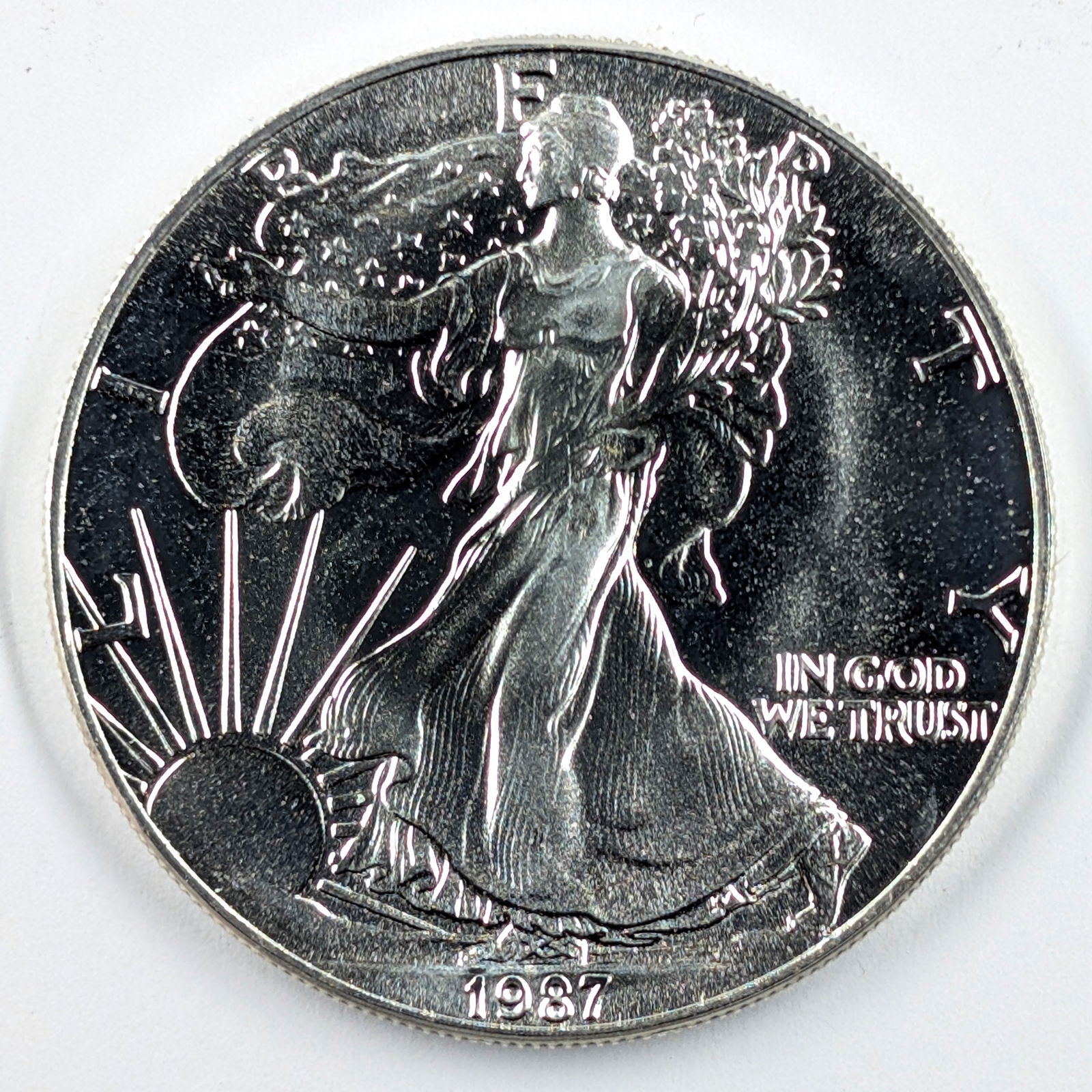 1987 American Silver Eagle Dollar (1 of 2)