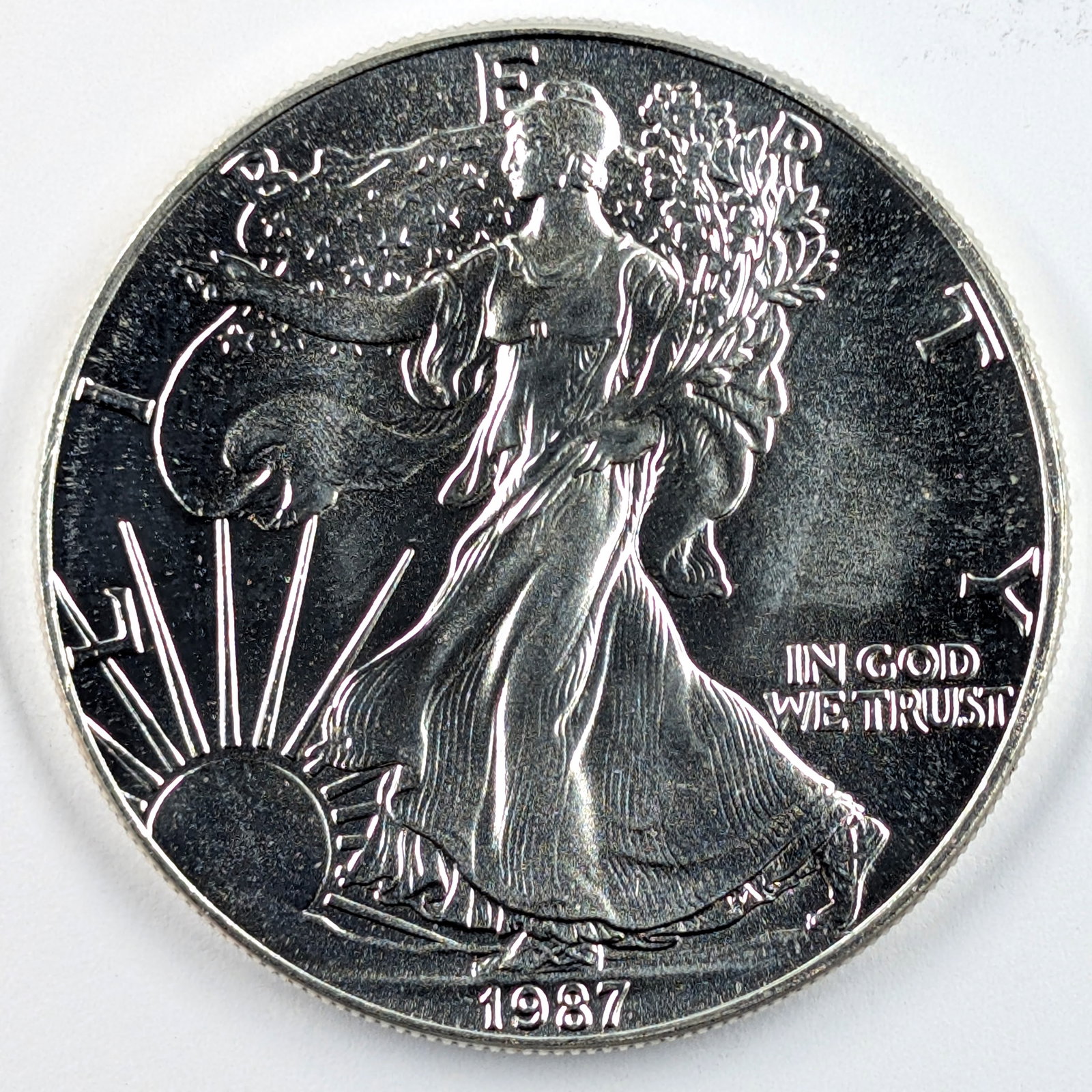 1987 American Silver Eagle Dollar (1 of 2)