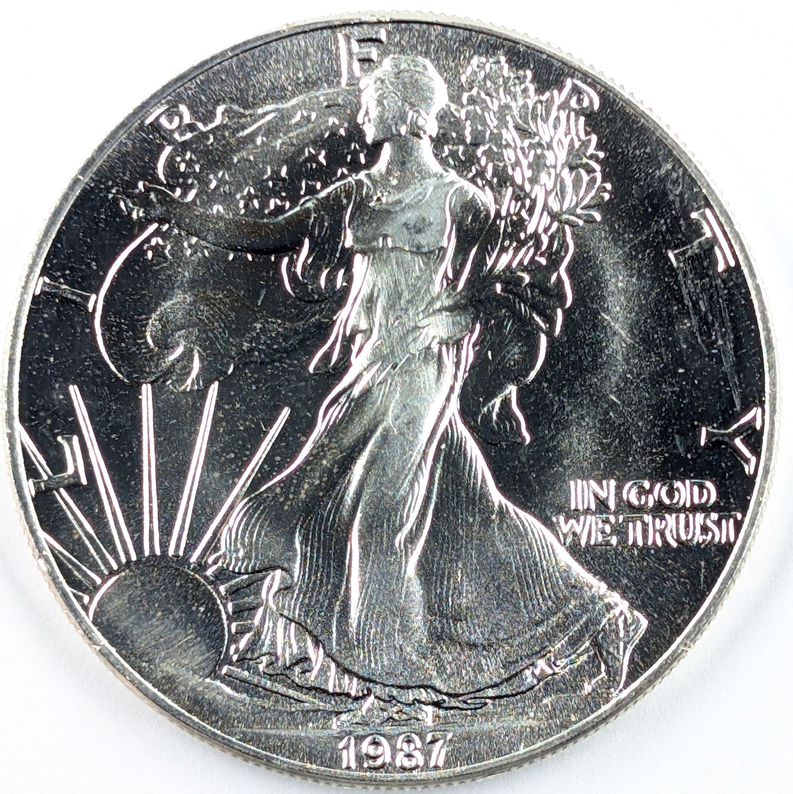 1987 American Silver Eagle Dollar (1 of 2)