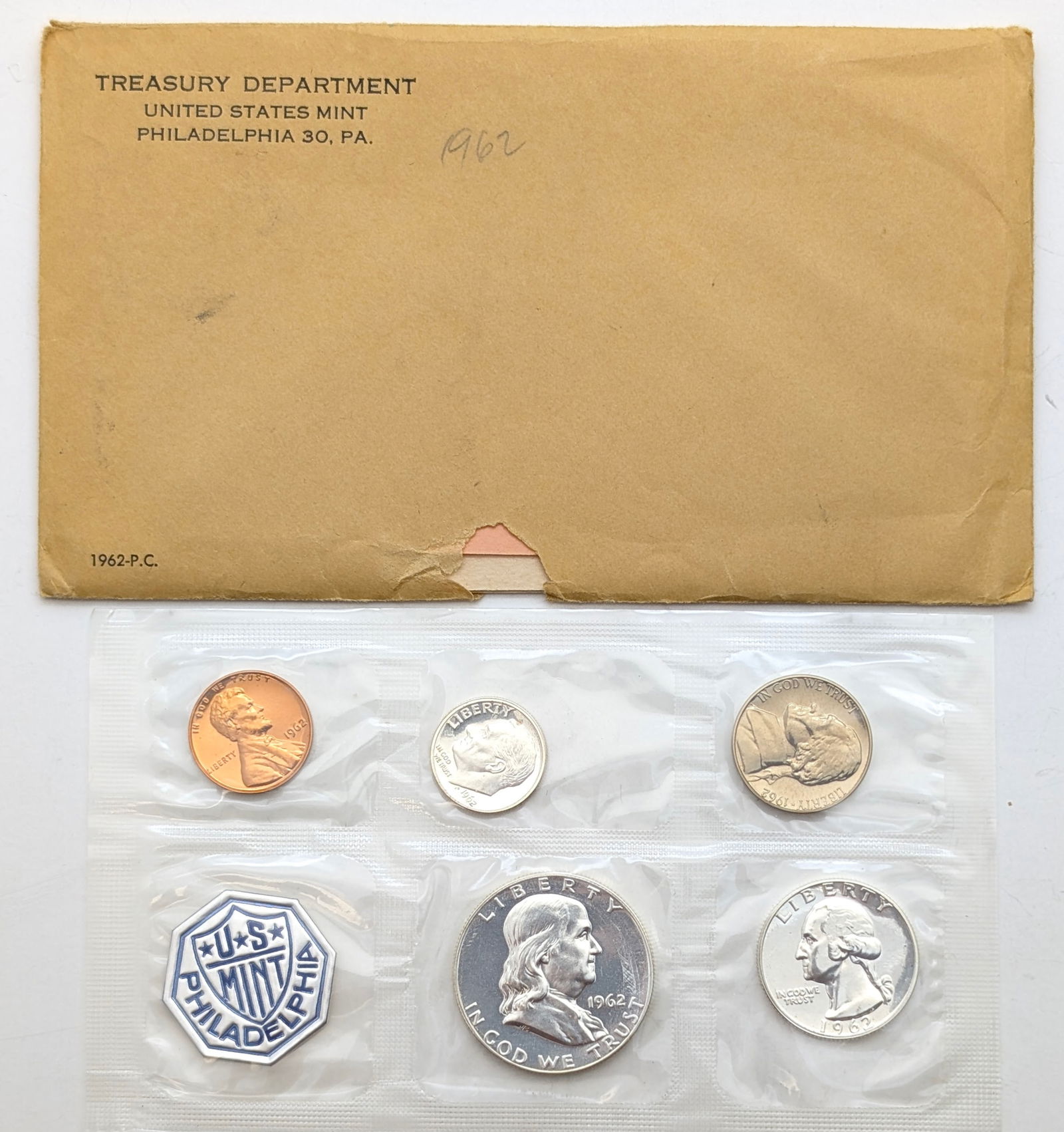 1962 Silver US Mint Proof Set w/ Silver Half, Quarter & Dime (1 of 2)