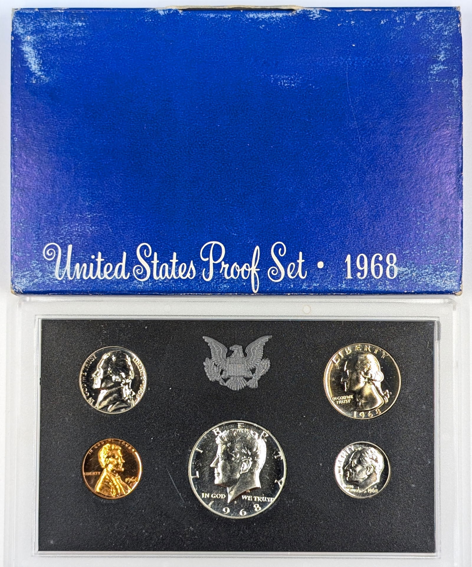 1968 US Mint Proof Set w/ Silver JFK Half (1 of 2)