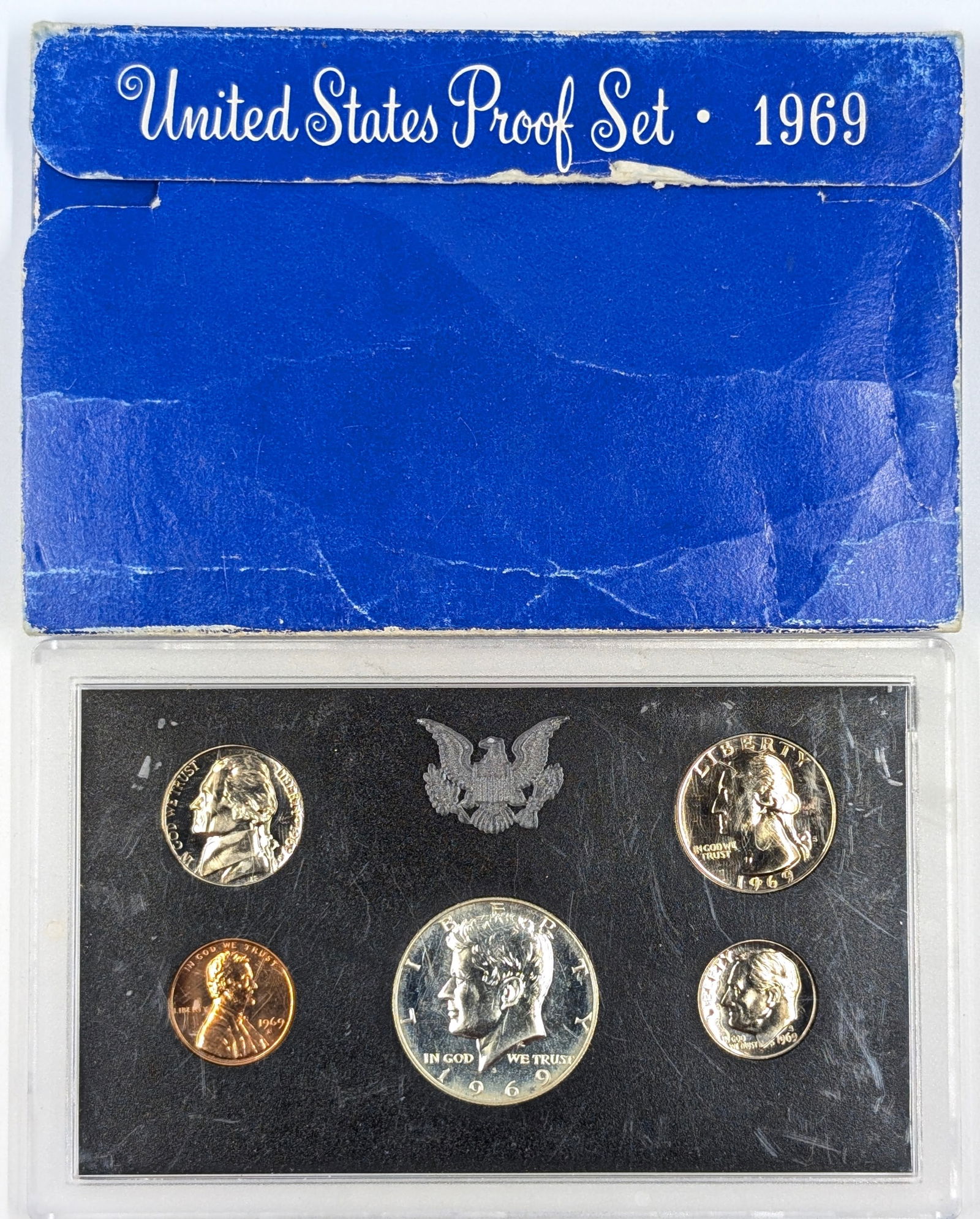 1969 US Mint Proof Set w/ Silver JFK Half (1 of 2)