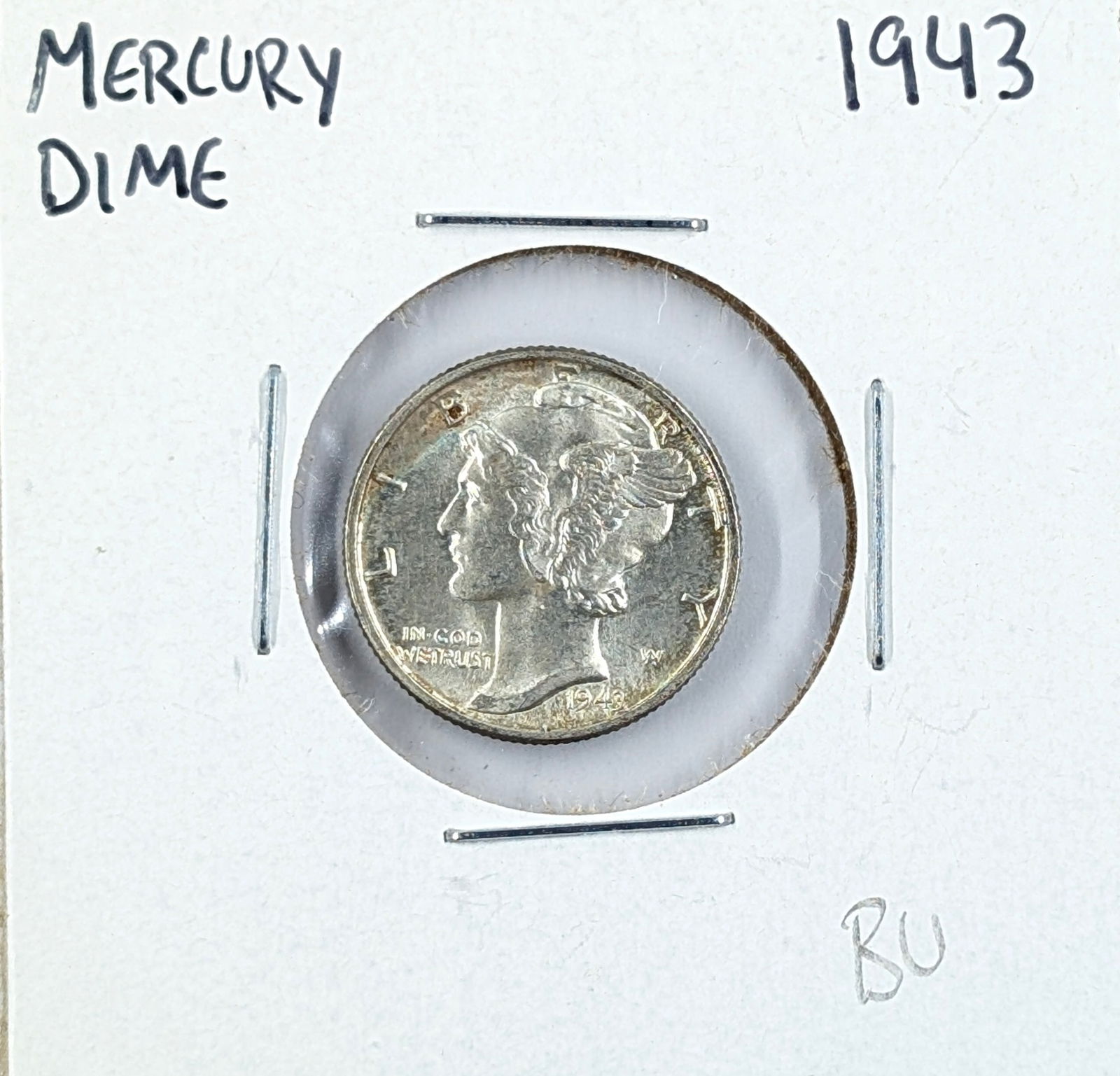 1943 Silver Mercury Dime - BU (1 of 2)