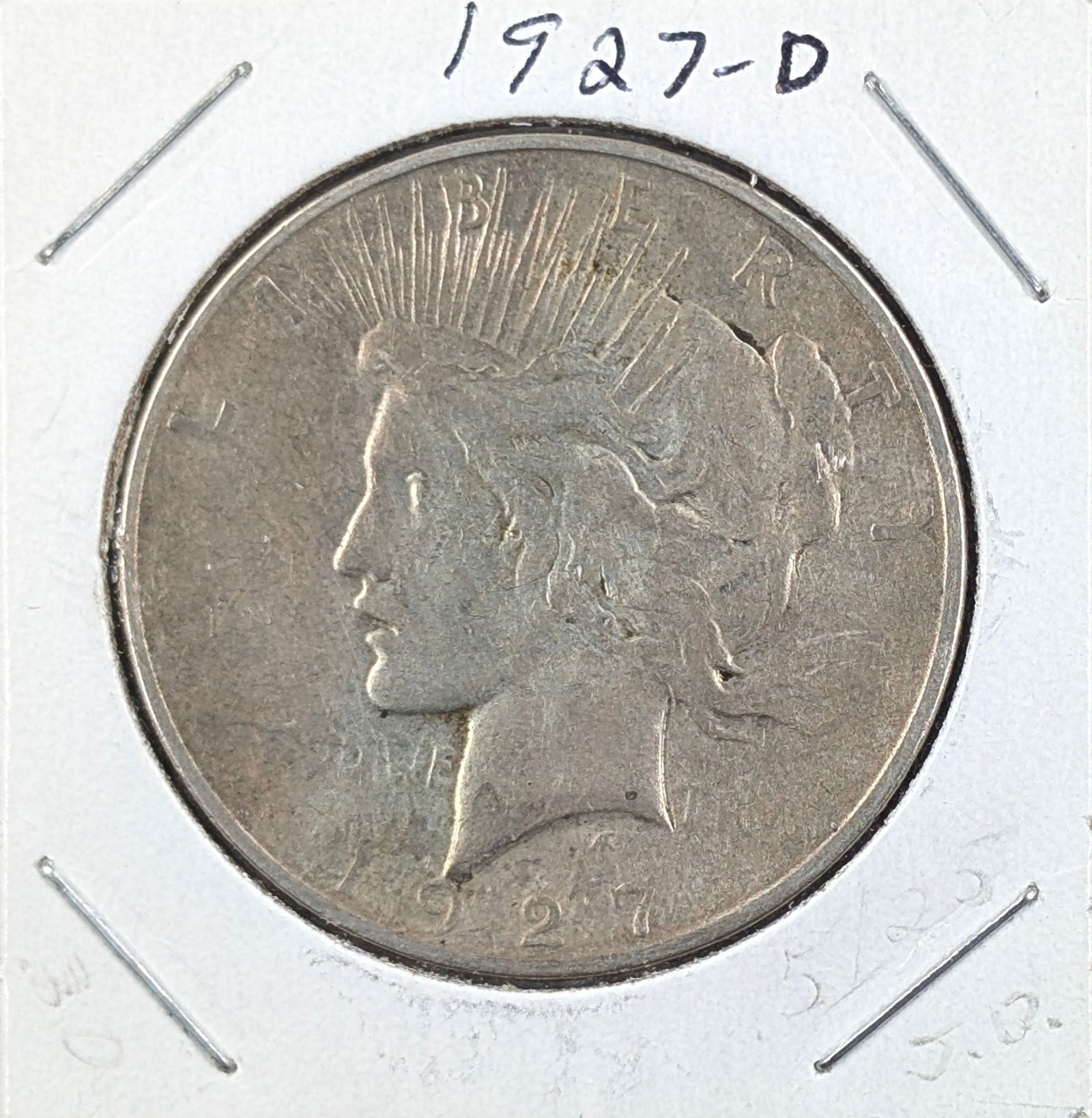 1927-D Silver Peace Dollar (1 of 2)