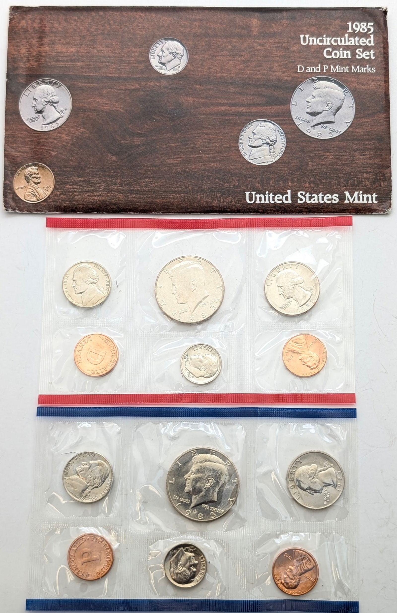 1985 US Mint Uncirculated Coin Set (1 of 2)