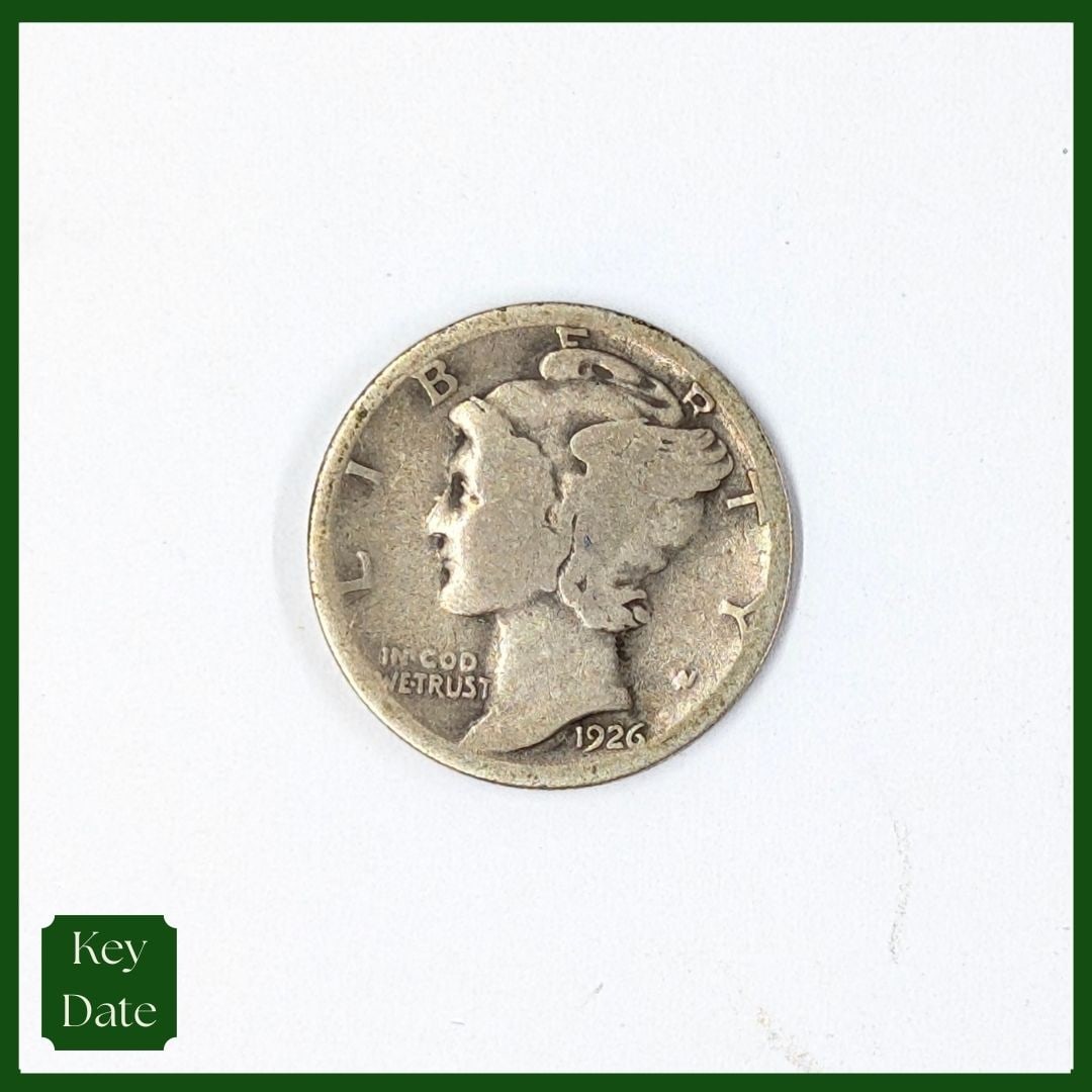 1926-S Silver Mercury Dime - KEY DATE: Silver 