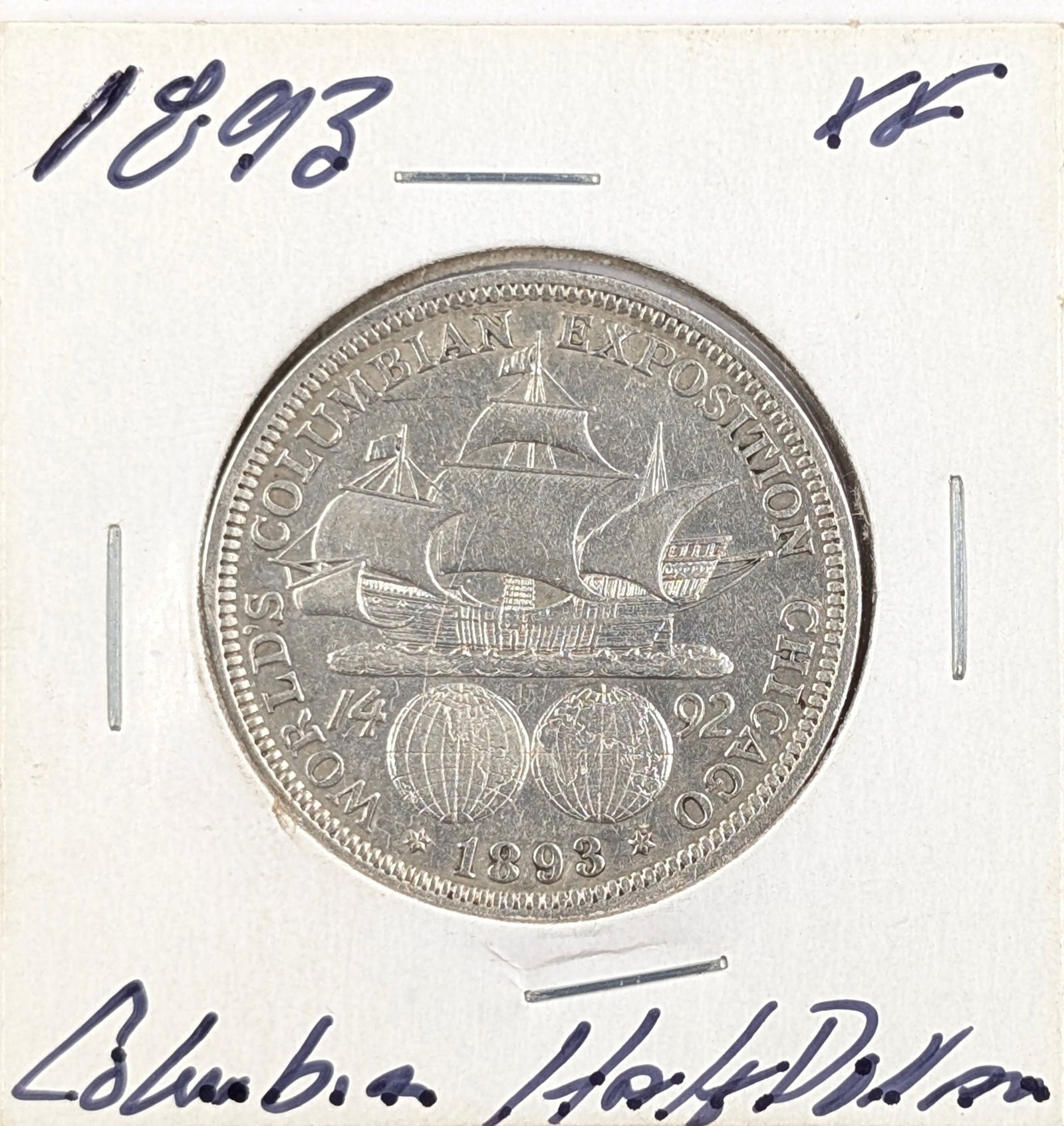 1893 Silver Columbian Half Dollar - XF: Silver