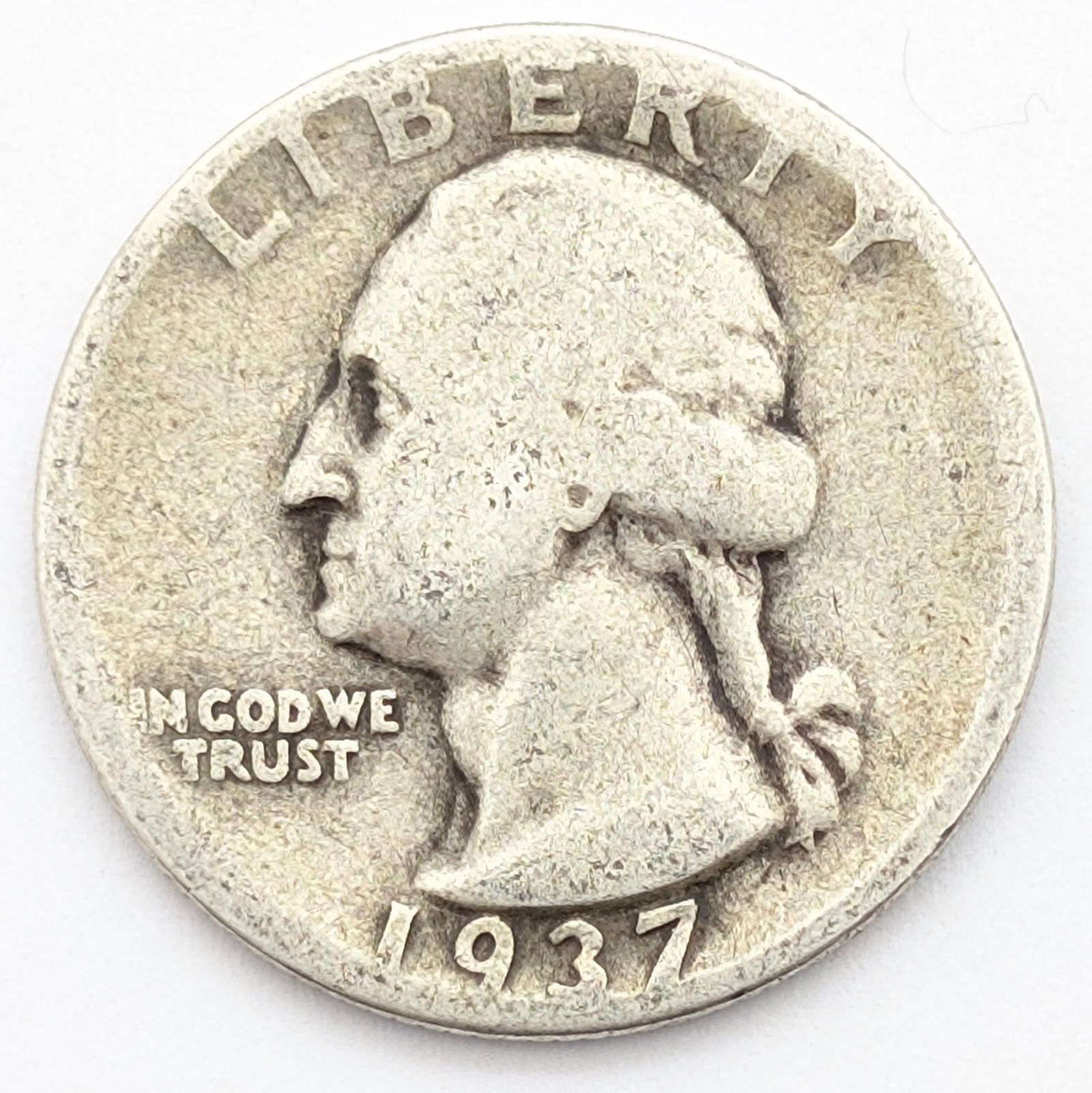 1937 Silver Washington Quarter (1 of 2)