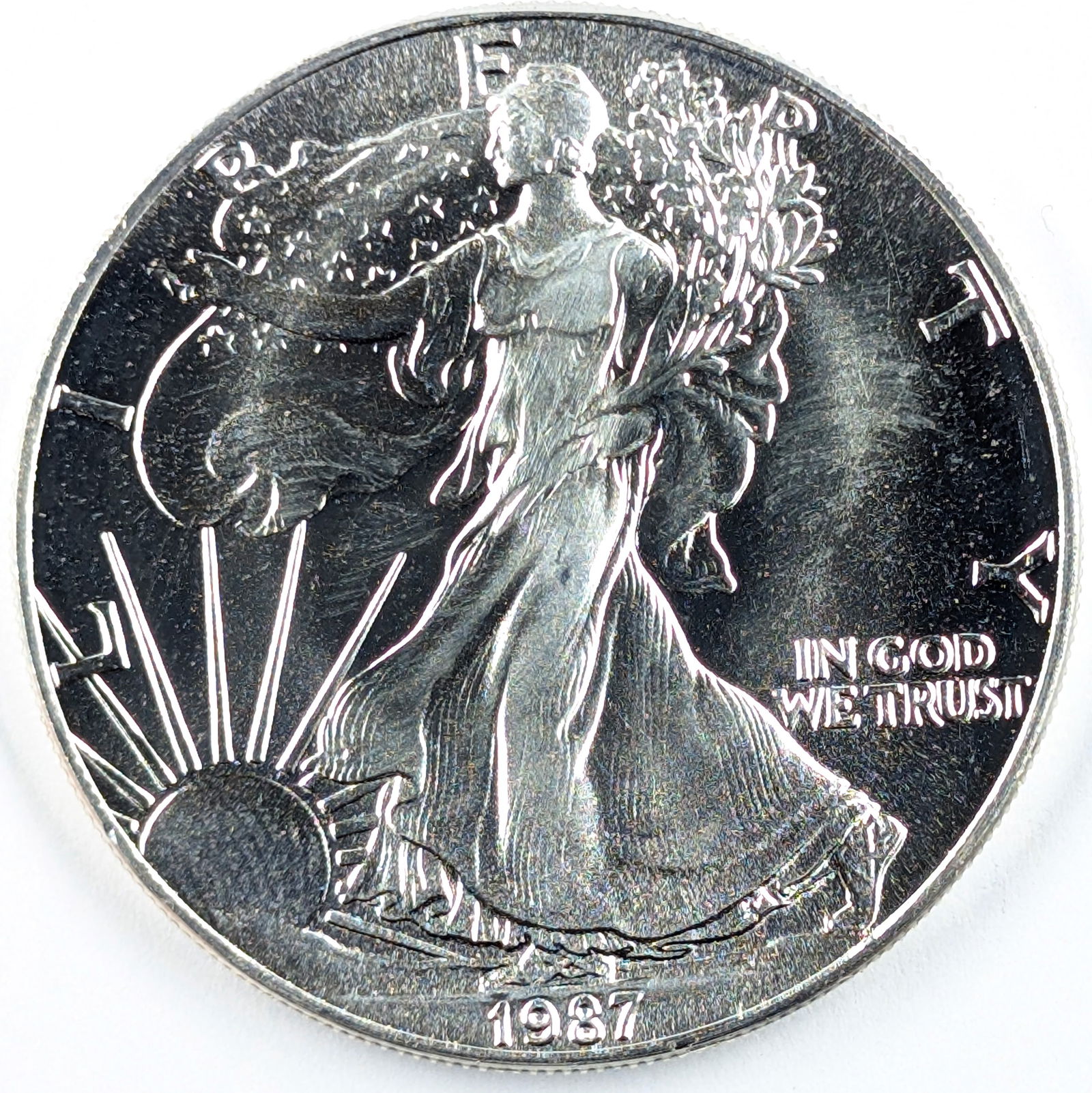 1987 American Silver Eagle Dollar (1 of 2)