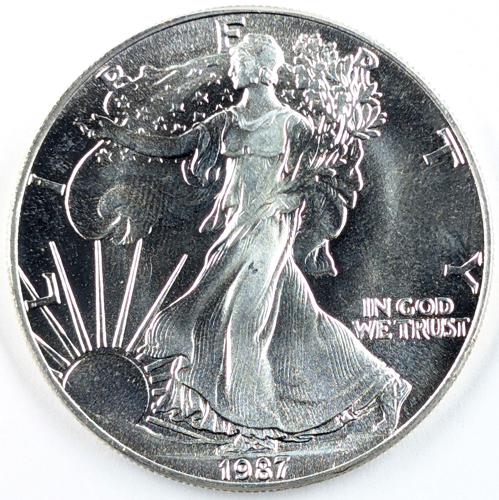 1987 American Silver Eagle Dollar (1 of 2)