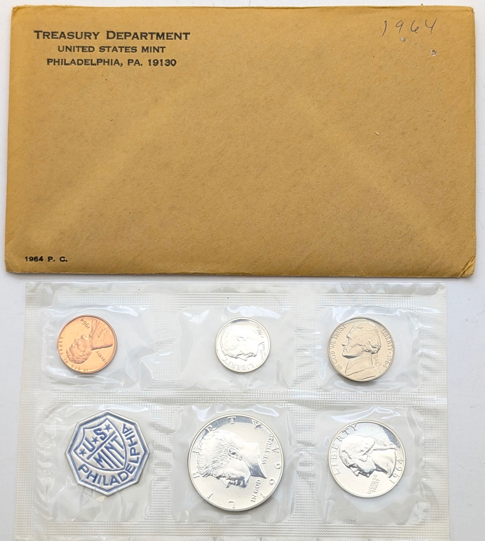 1964 Silver US Mint Proof Set w/ Silver Half, Quarter & Dime (1 of 2)