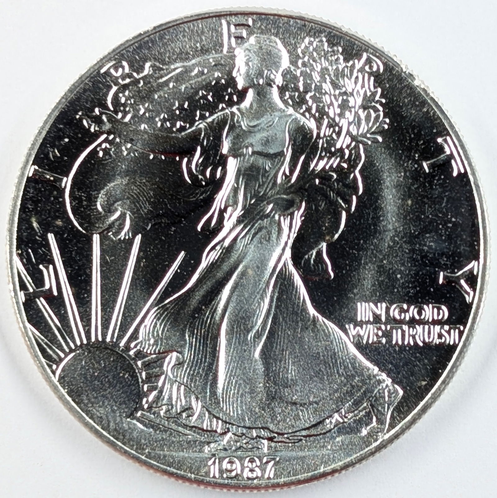 1987 American Silver Eagle Dollar (1 of 2)