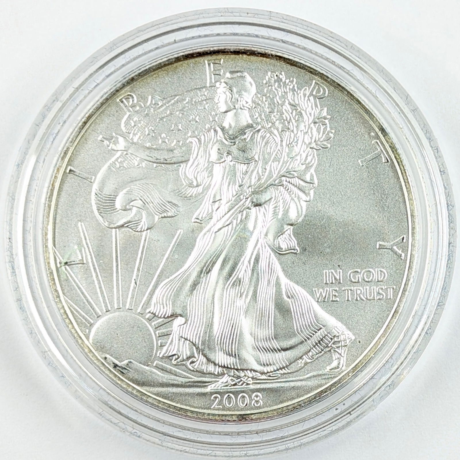 2008 American Silver Eagle Dollar- With Box and Papers (1 of 3)