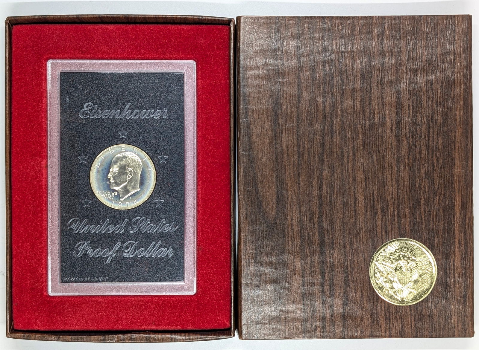 1974-S Eisenhower " Ike" Proof Silver Dollar-Toned (1 of 3)