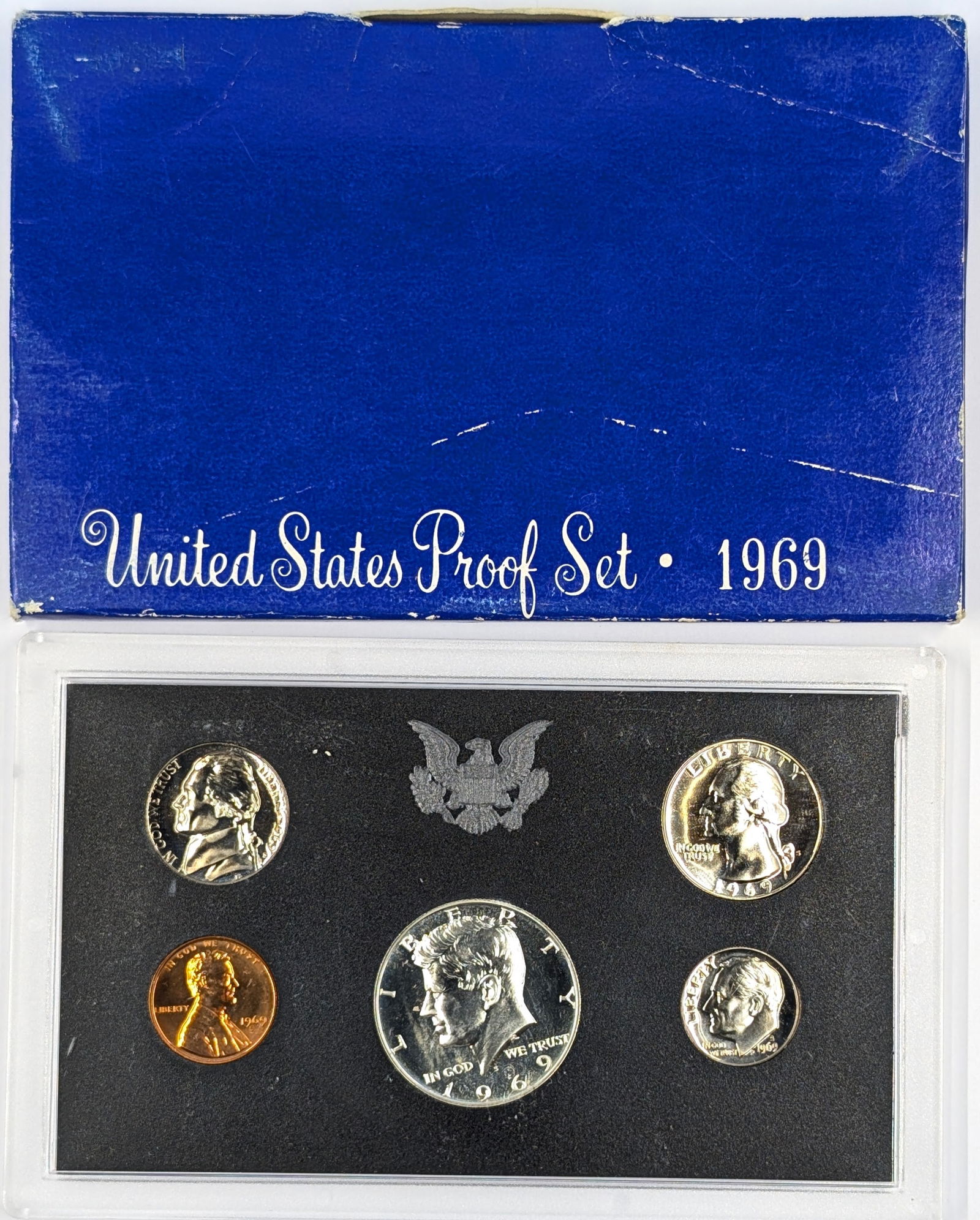1969 US Mint Proof Set w/ Silver JFK Half (1 of 2)