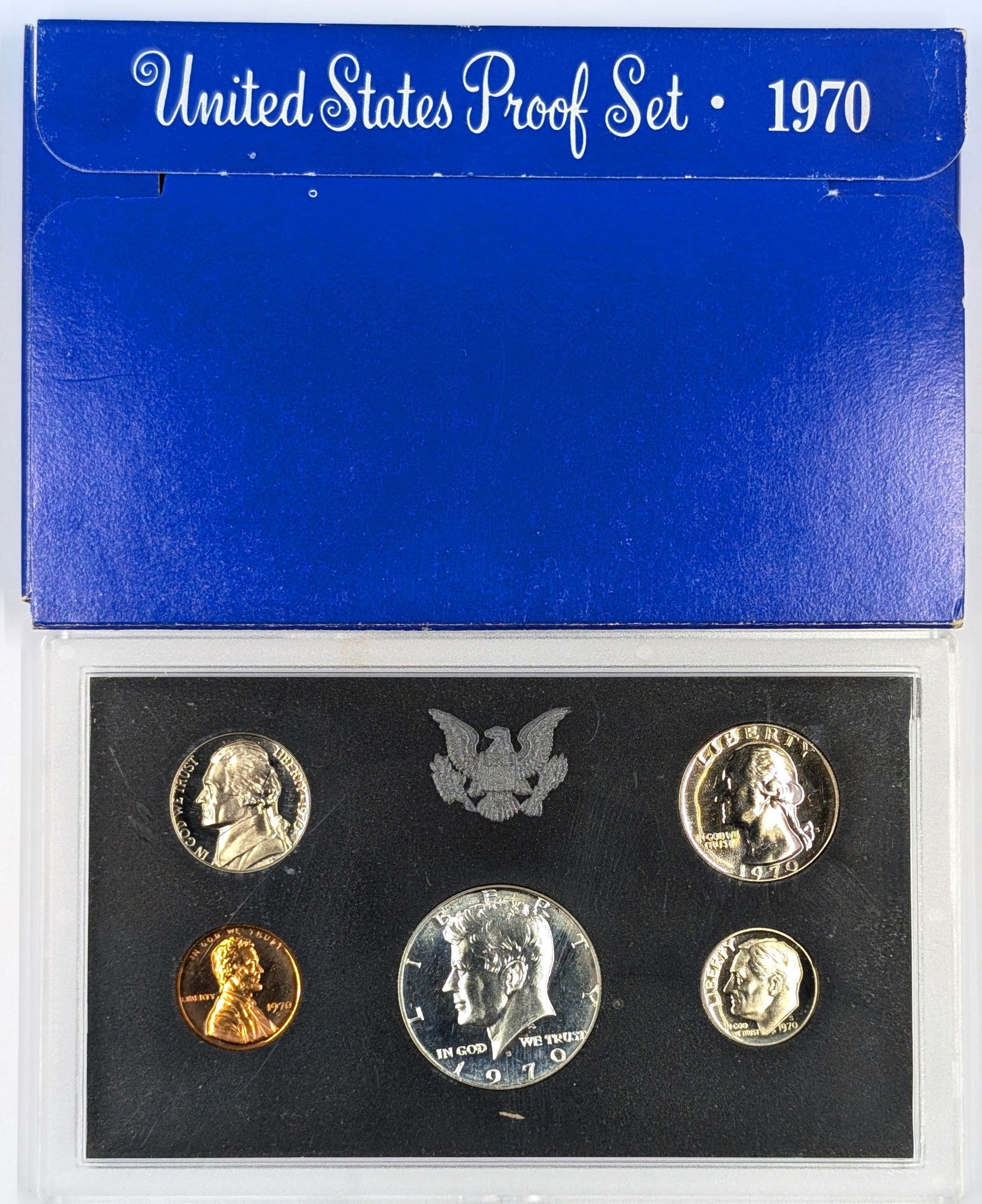 1970 US Mint Proof Set w/ Silver JFK Half (1 of 2)