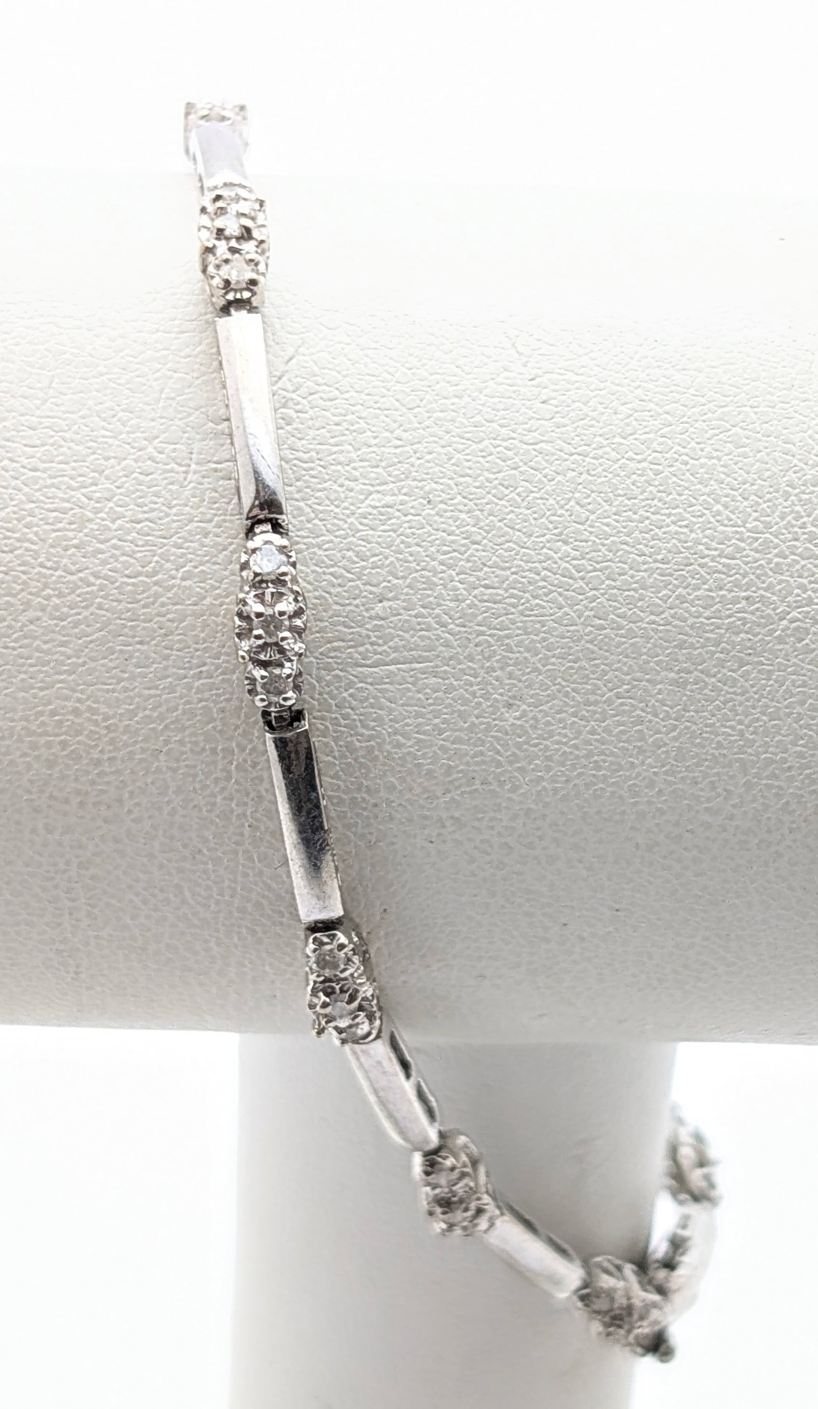 10k Gold Filled Tennis Bracelet: Length 7in