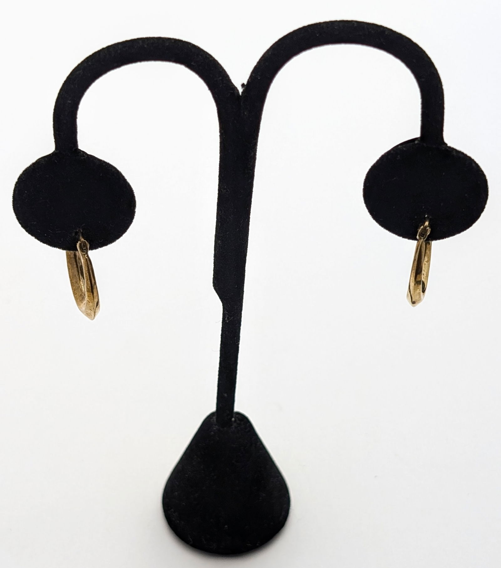 Sterling Silver Gold Toned Ladies Hoop Earrings (1 of 5)