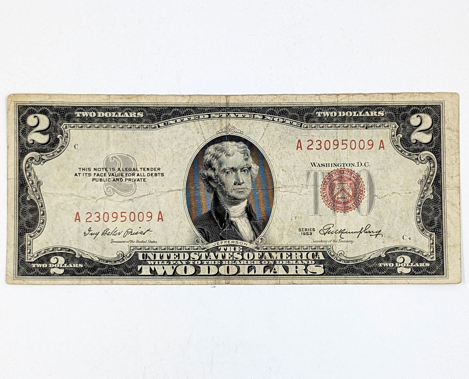 1953 $2 Note - Red Seal (1 of 2)