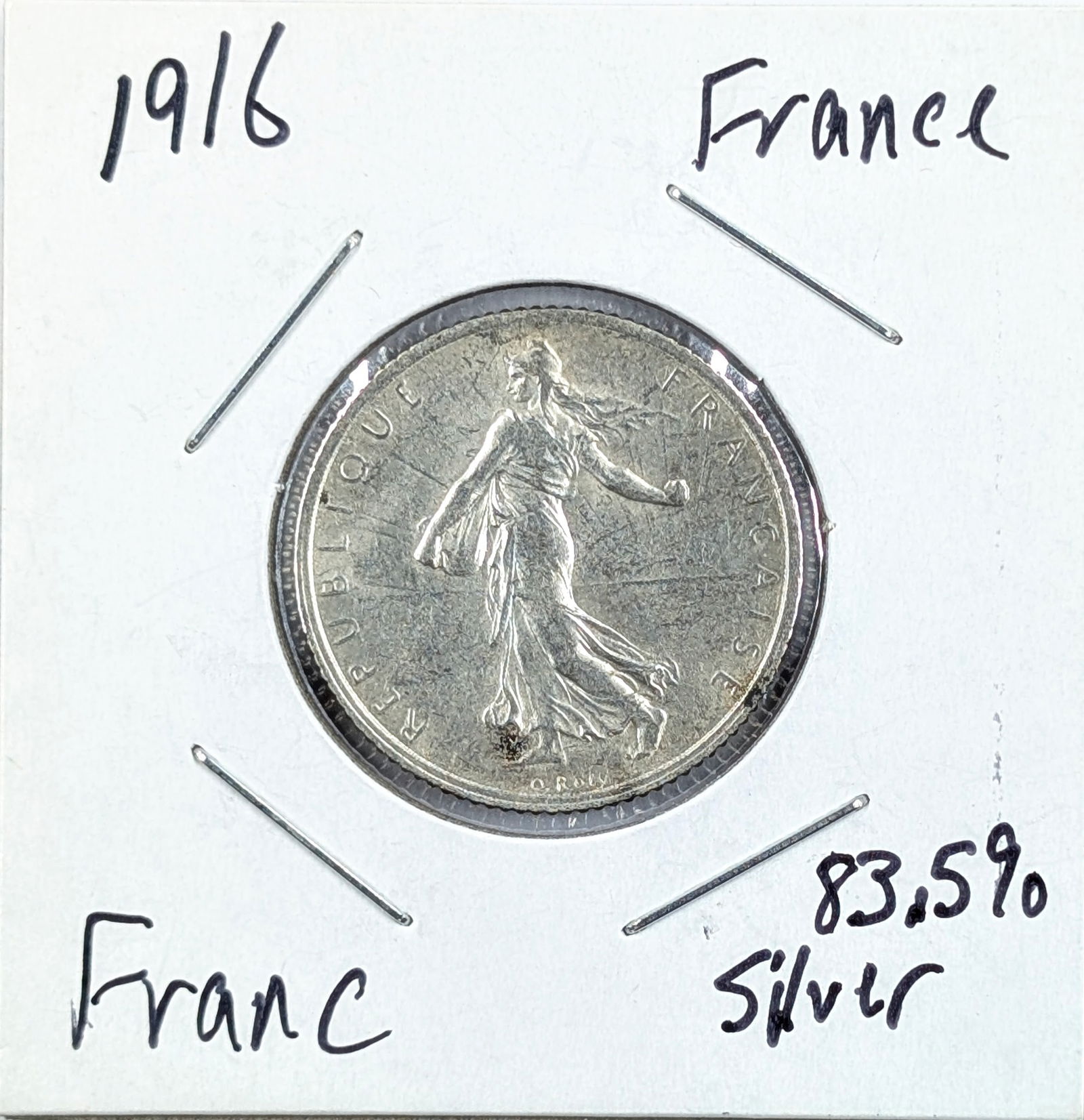 1916 Silver Franc (1 of 2)