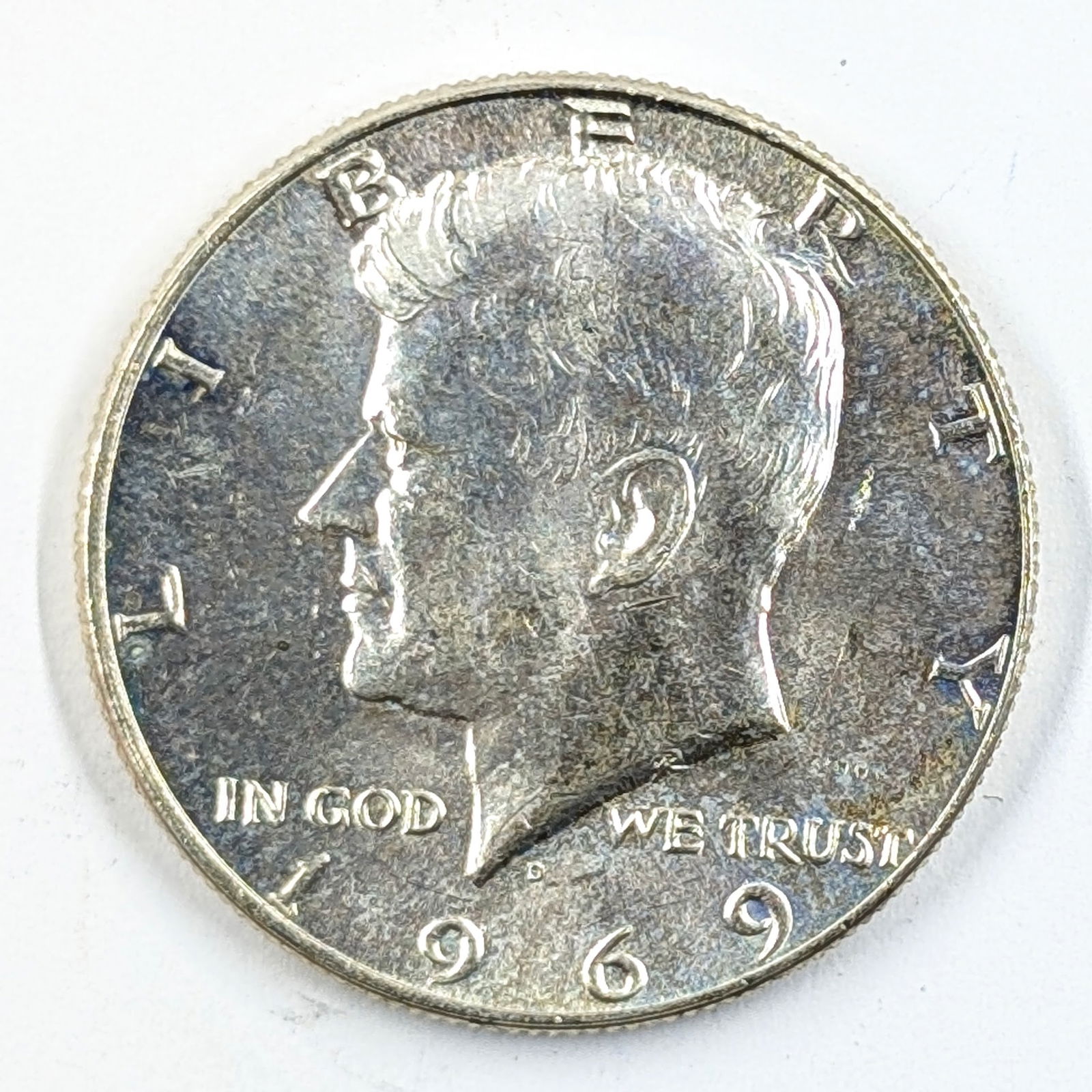 1969 Silver John F Kennedy Half Dollar 40% Silver (1 of 2)
