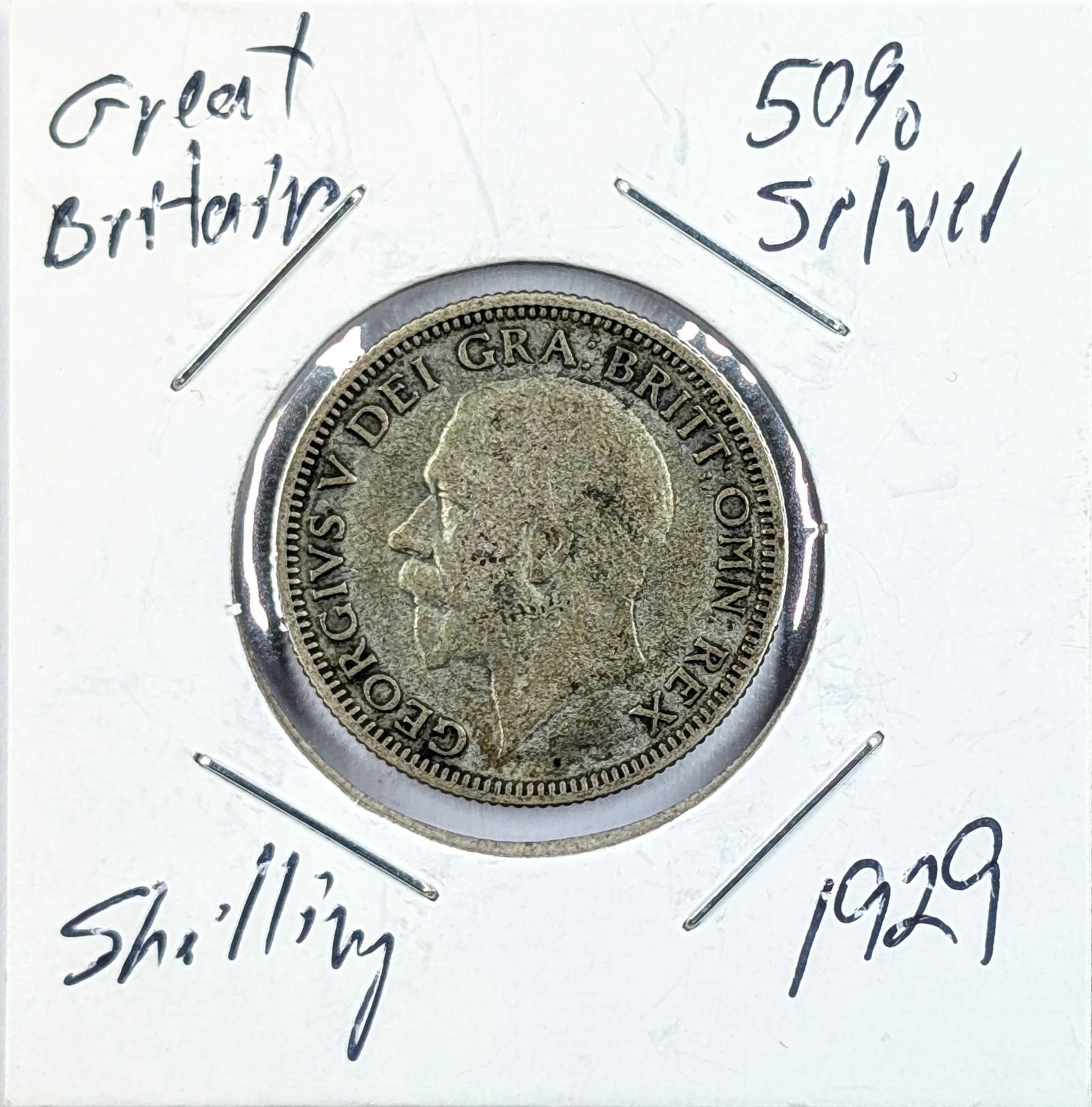 1929 Silver Shilling- Great Britain (1 of 2)