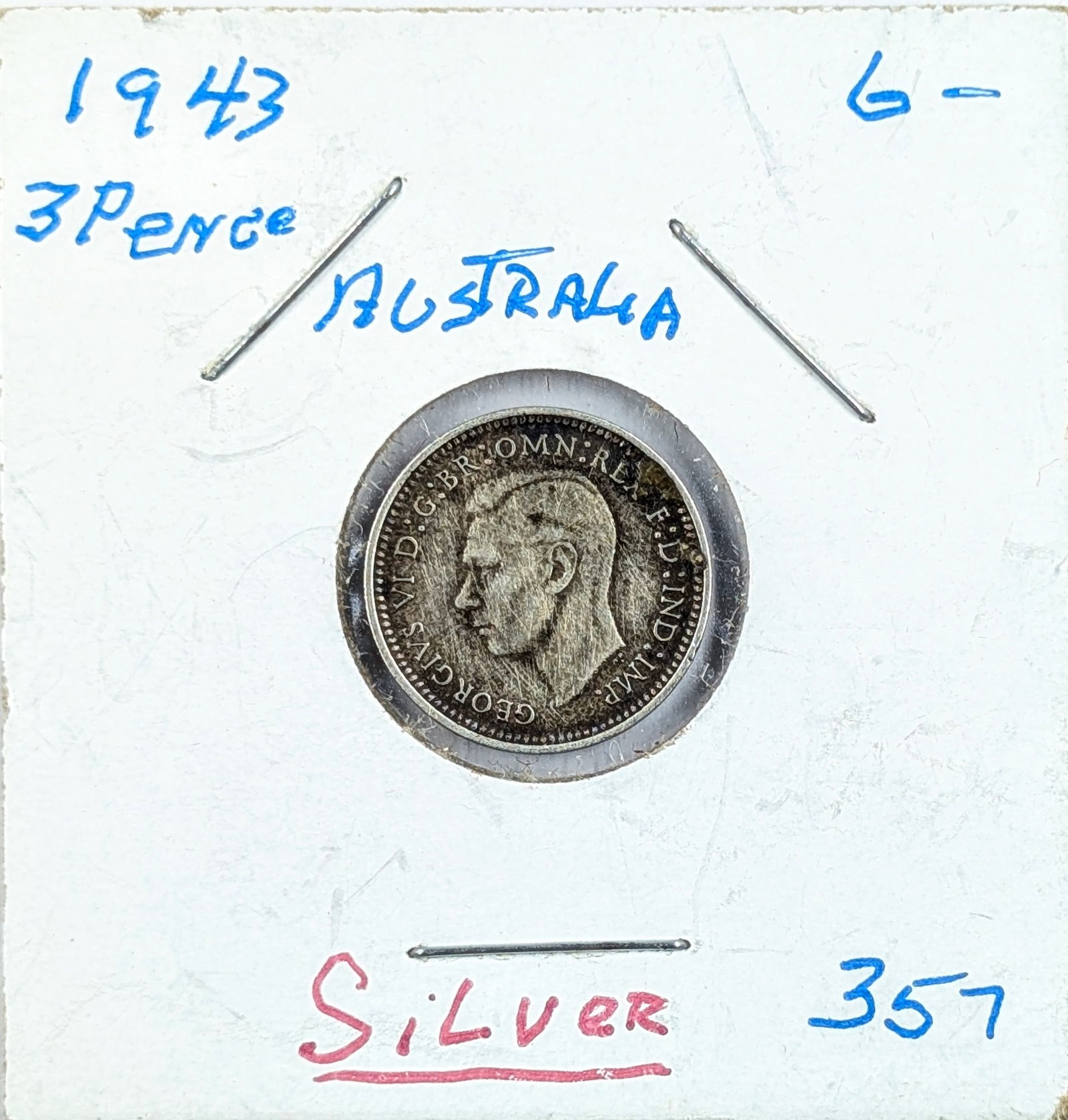 1943 Silver 3 Pence- Australia (1 of 2)
