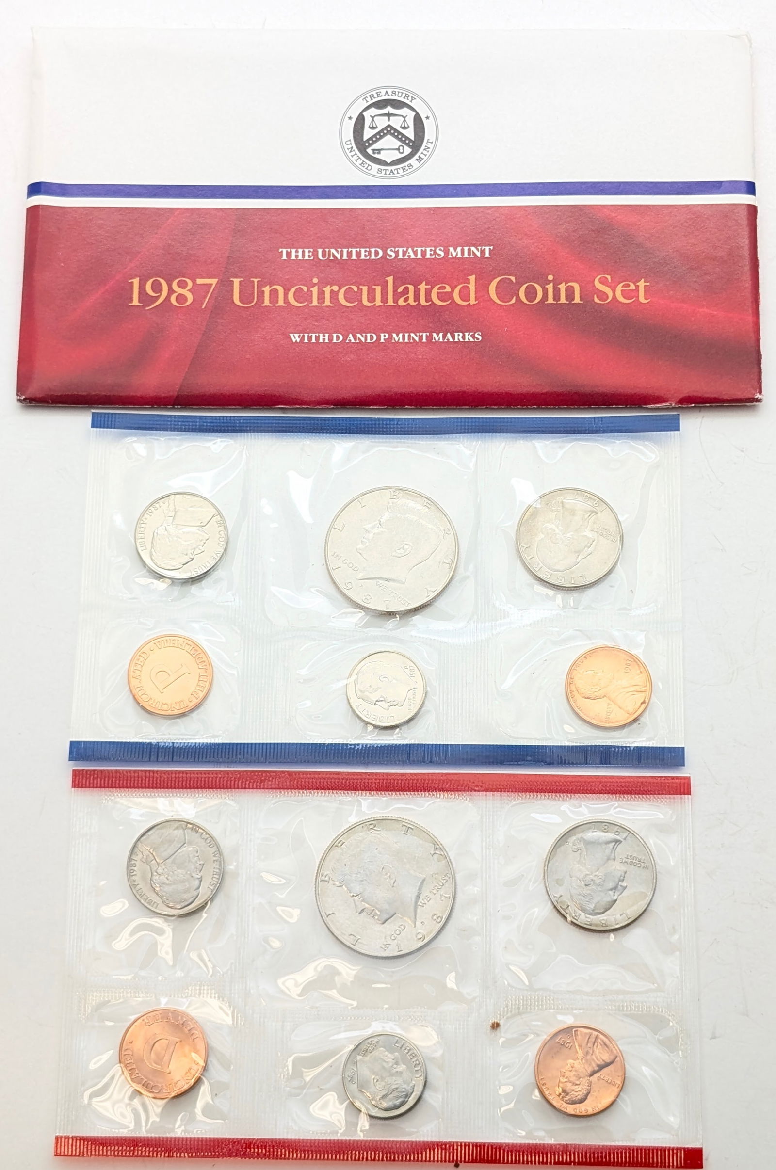 1987 US Mint Uncirculated Coin Set (1 of 2)