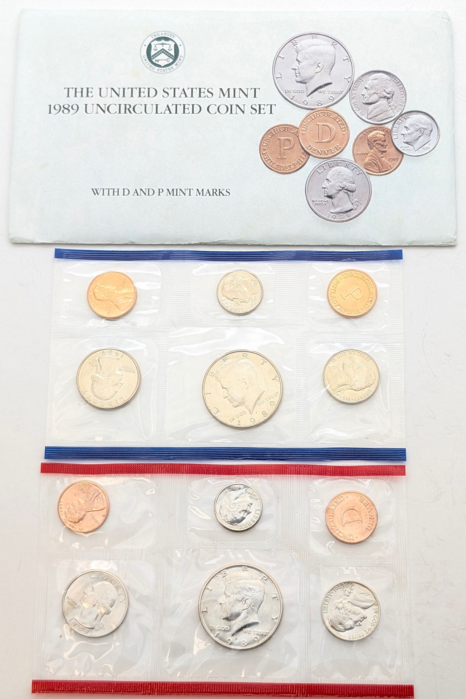 1989 US Mint Uncirculated Coin Set (1 of 2)