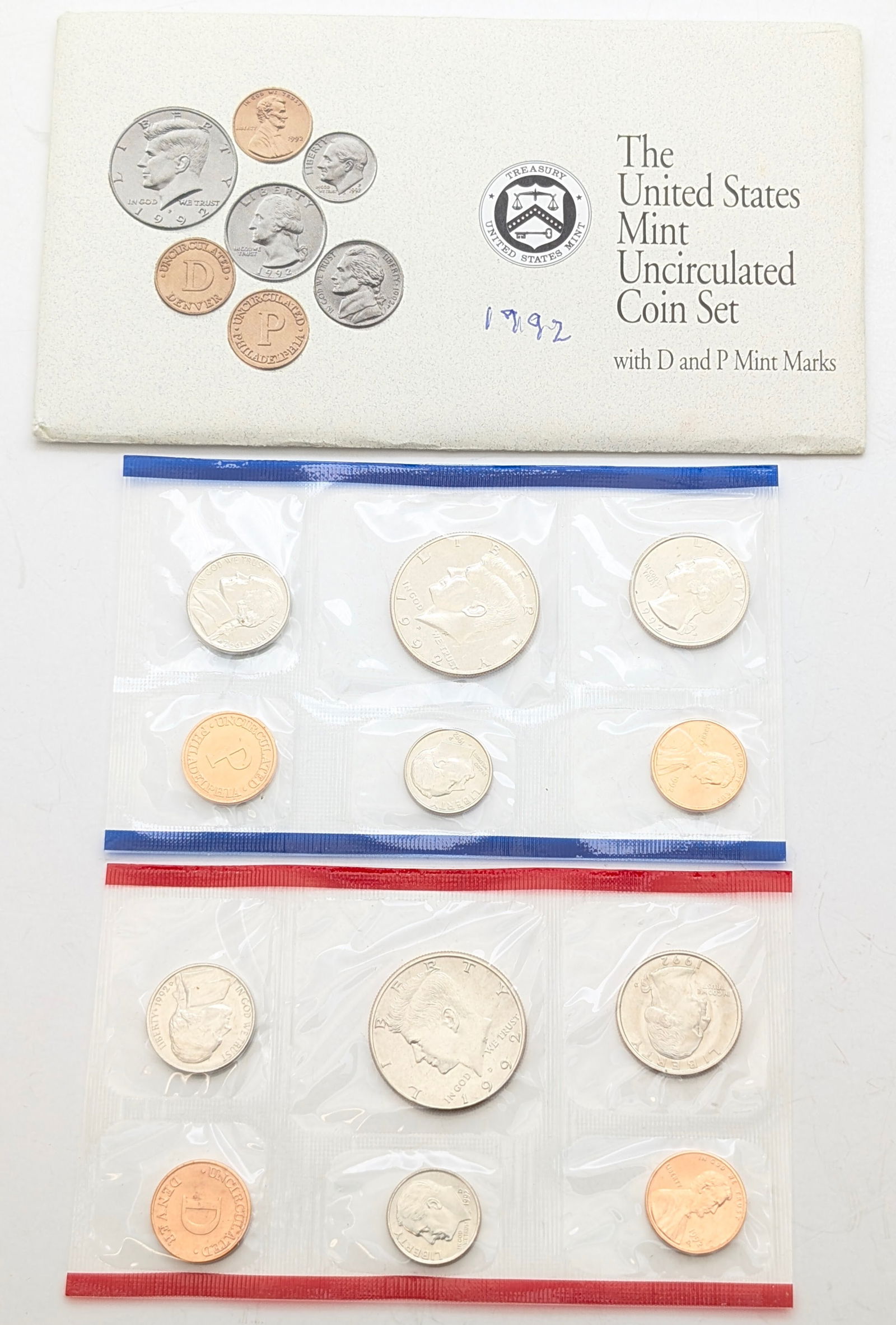 1992 US Mint Uncirculated Coin Set (1 of 2)