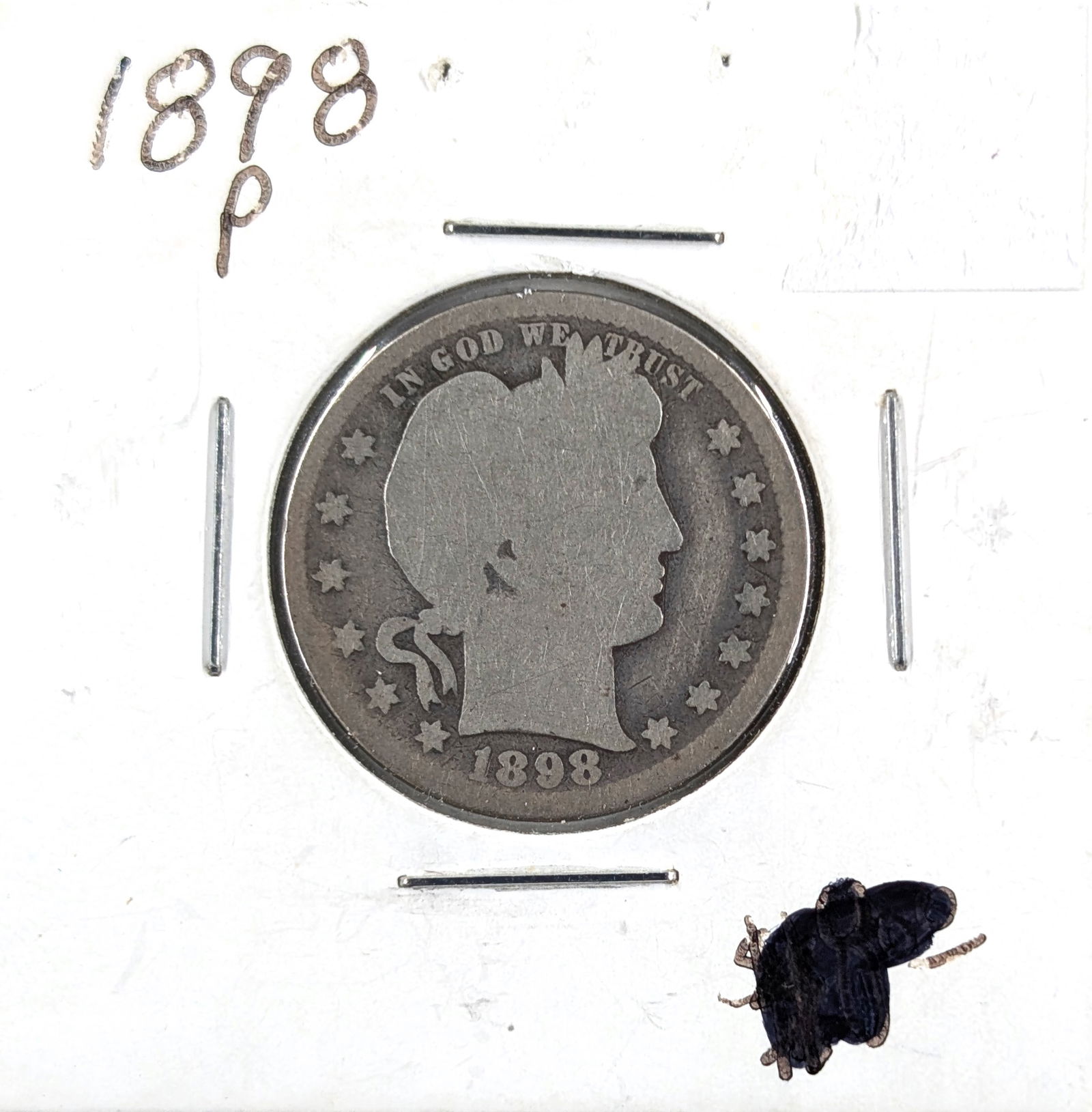 1898 Silver Barber Quarter (1 of 2)