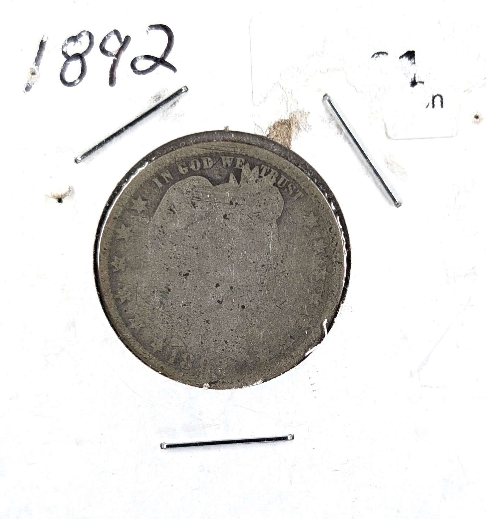 1892 Silver Barber Quarter (1 of 2)