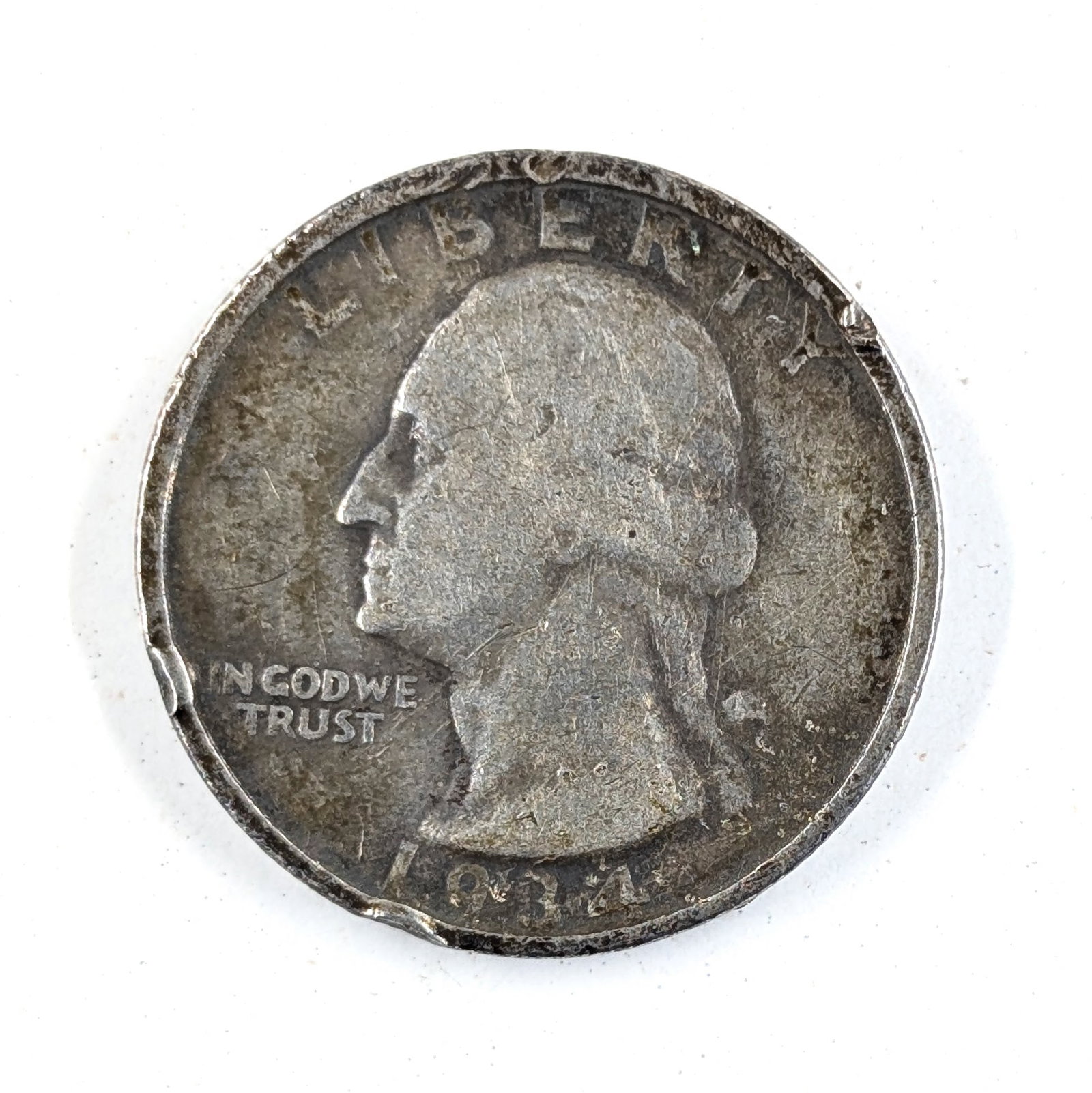 1934 Silver Washington Quarter (1 of 2)