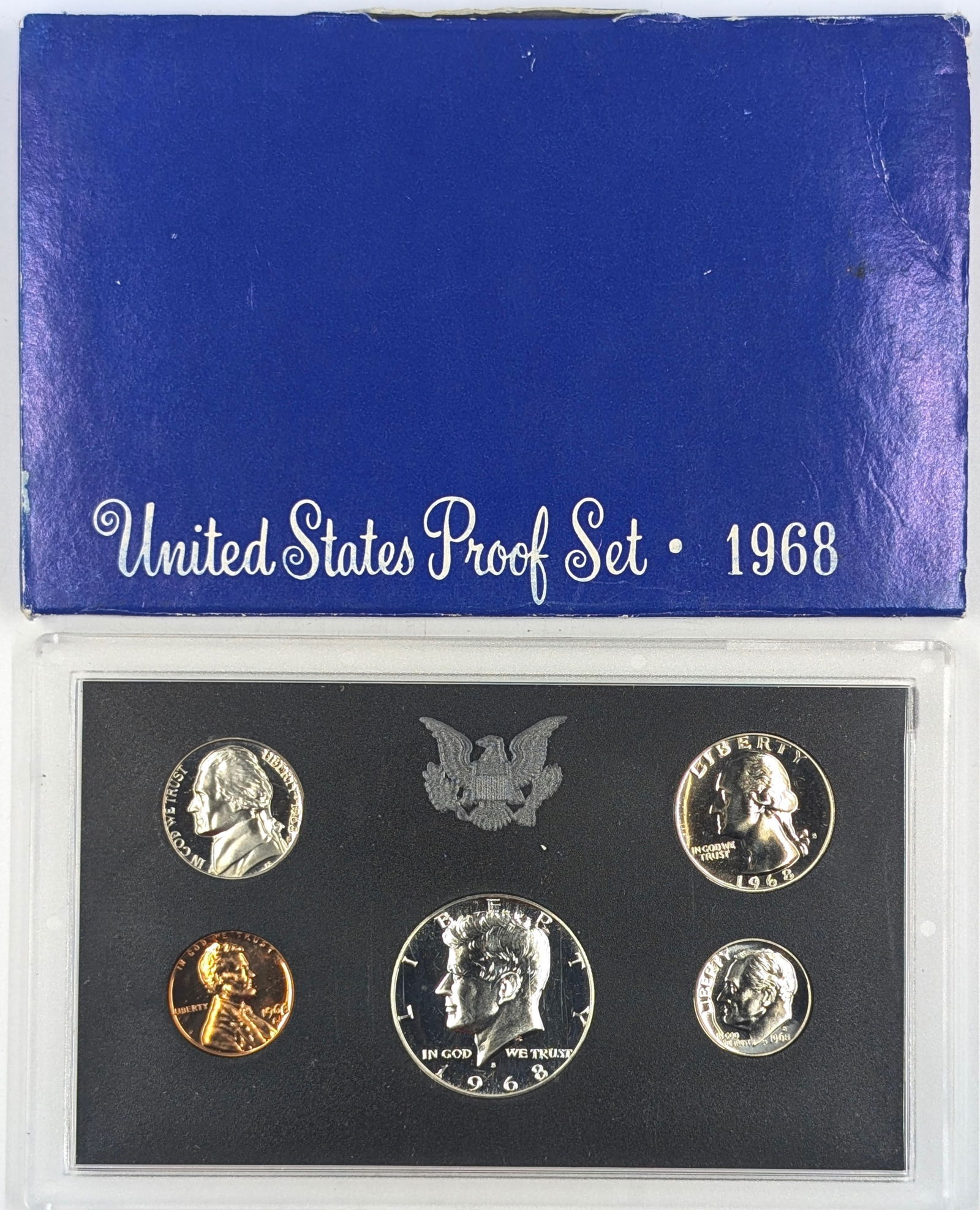 1968 US Mint Proof Set w/ Silver JFK Half (1 of 2)