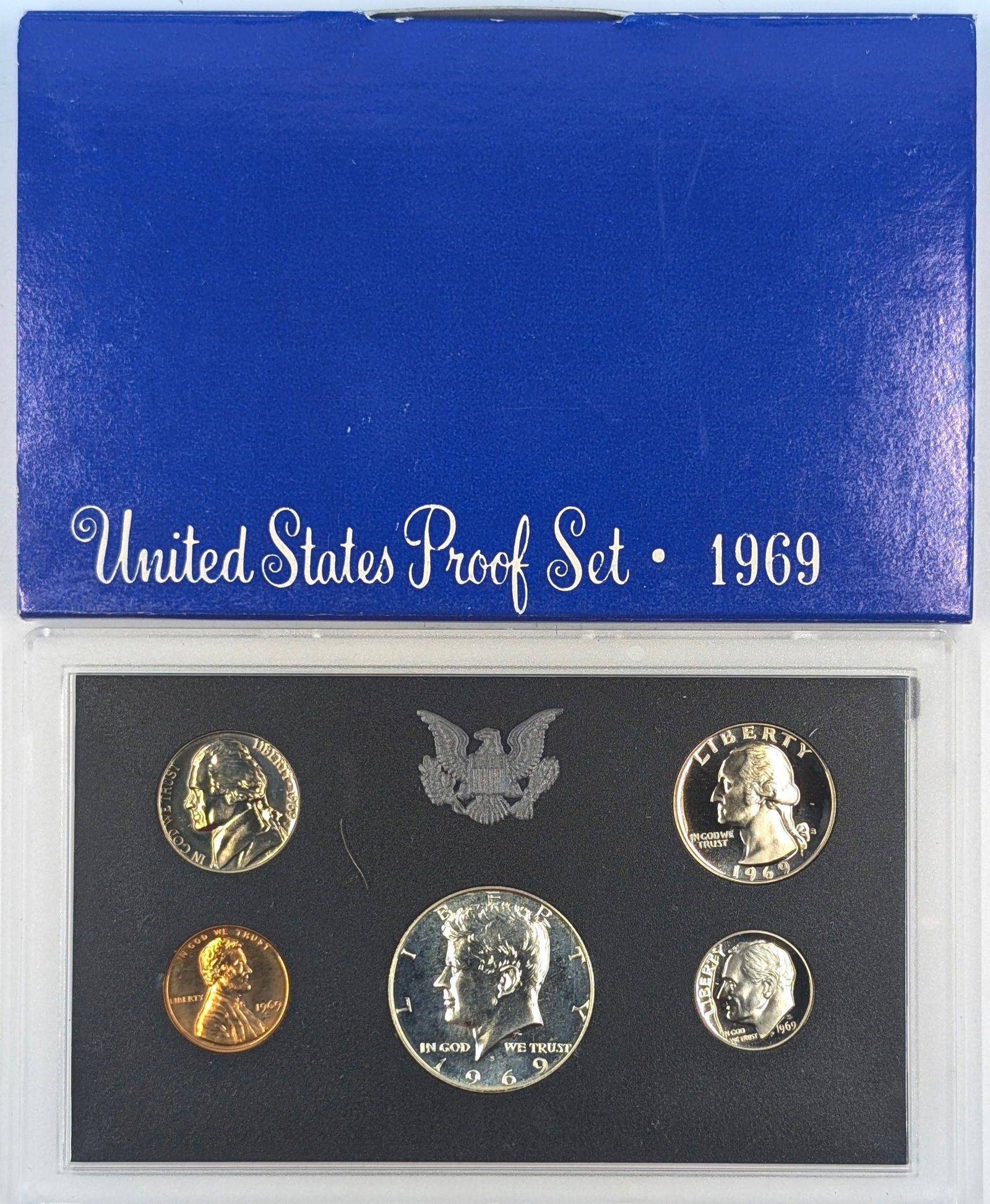 1969 US Mint Proof Set w/ Silver JFK Half (1 of 2)