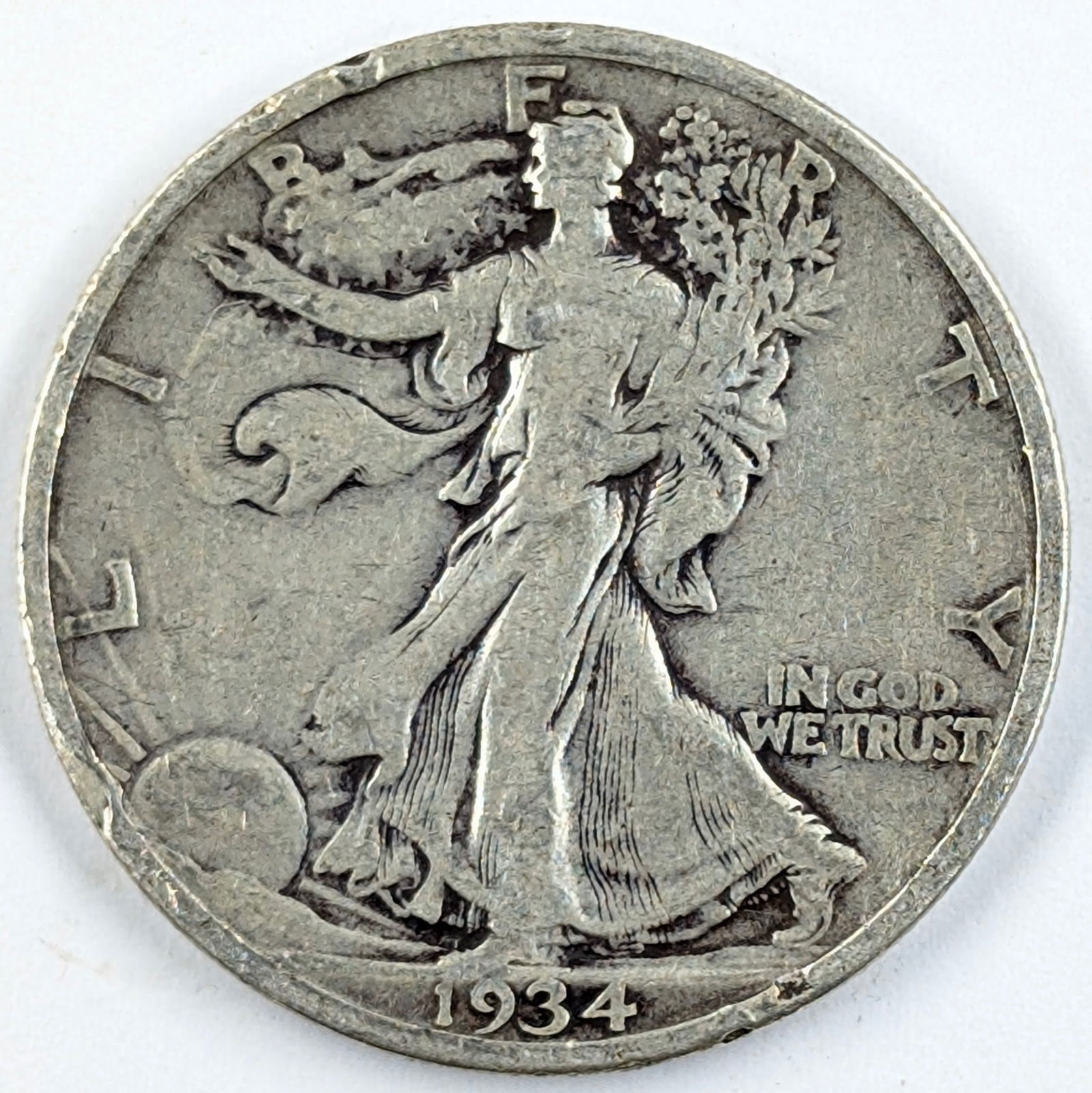 1934 Silver Walking Liberty Half Dollar (1 of 2)