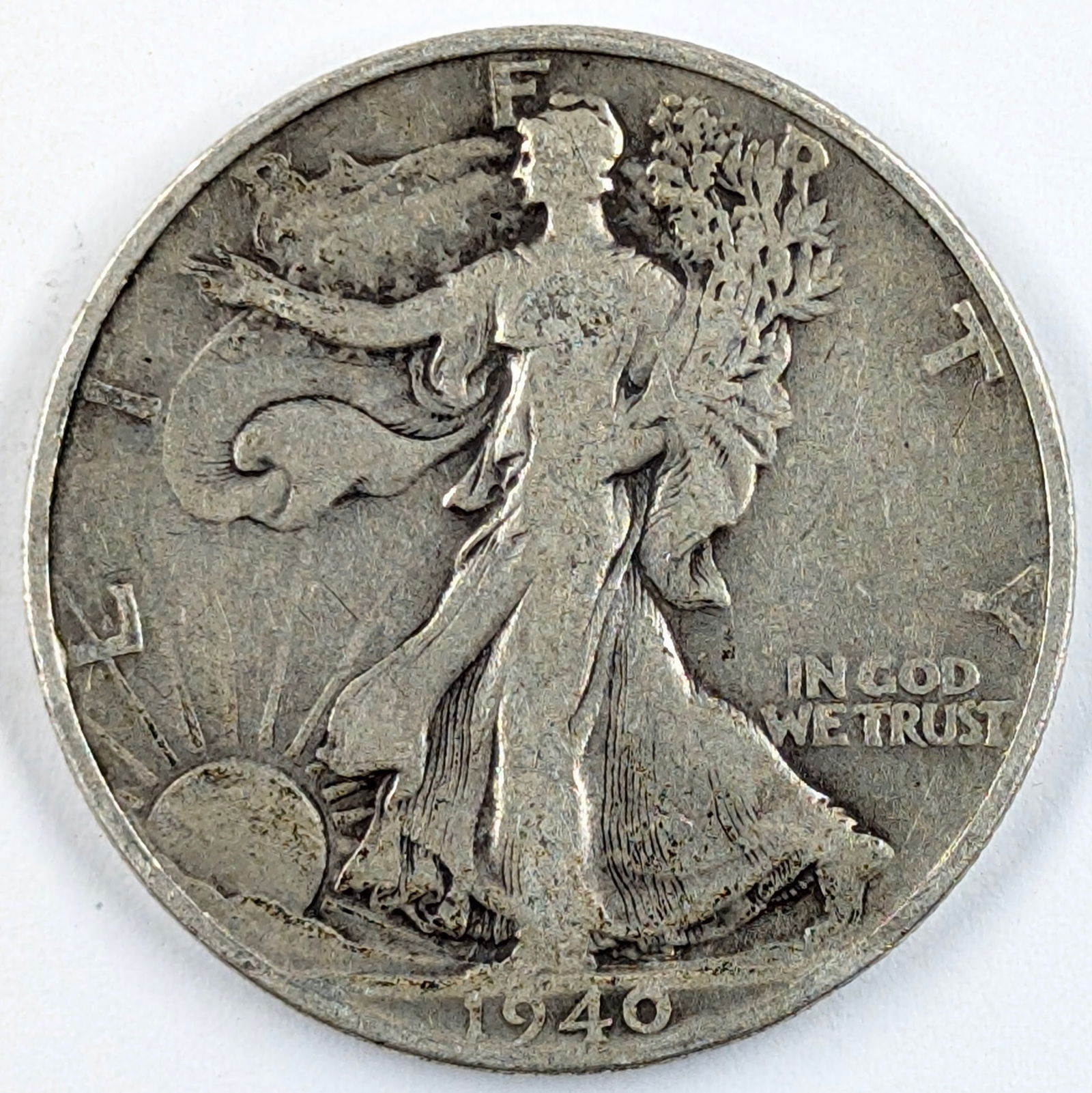 1940-S Silver Walking Liberty Half Dollar (1 of 2)
