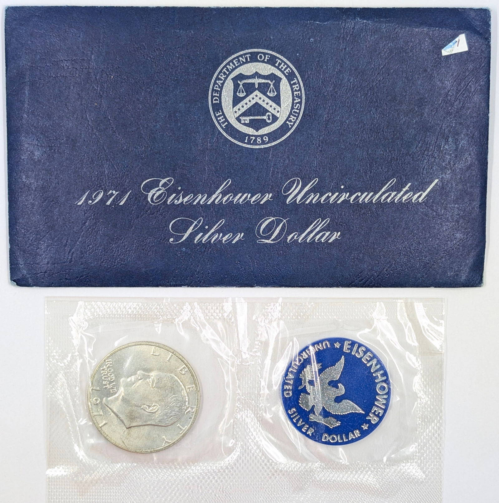 1971-S Eisenhower " Ike" Uncirculated Silver Dollar (1 of 2)